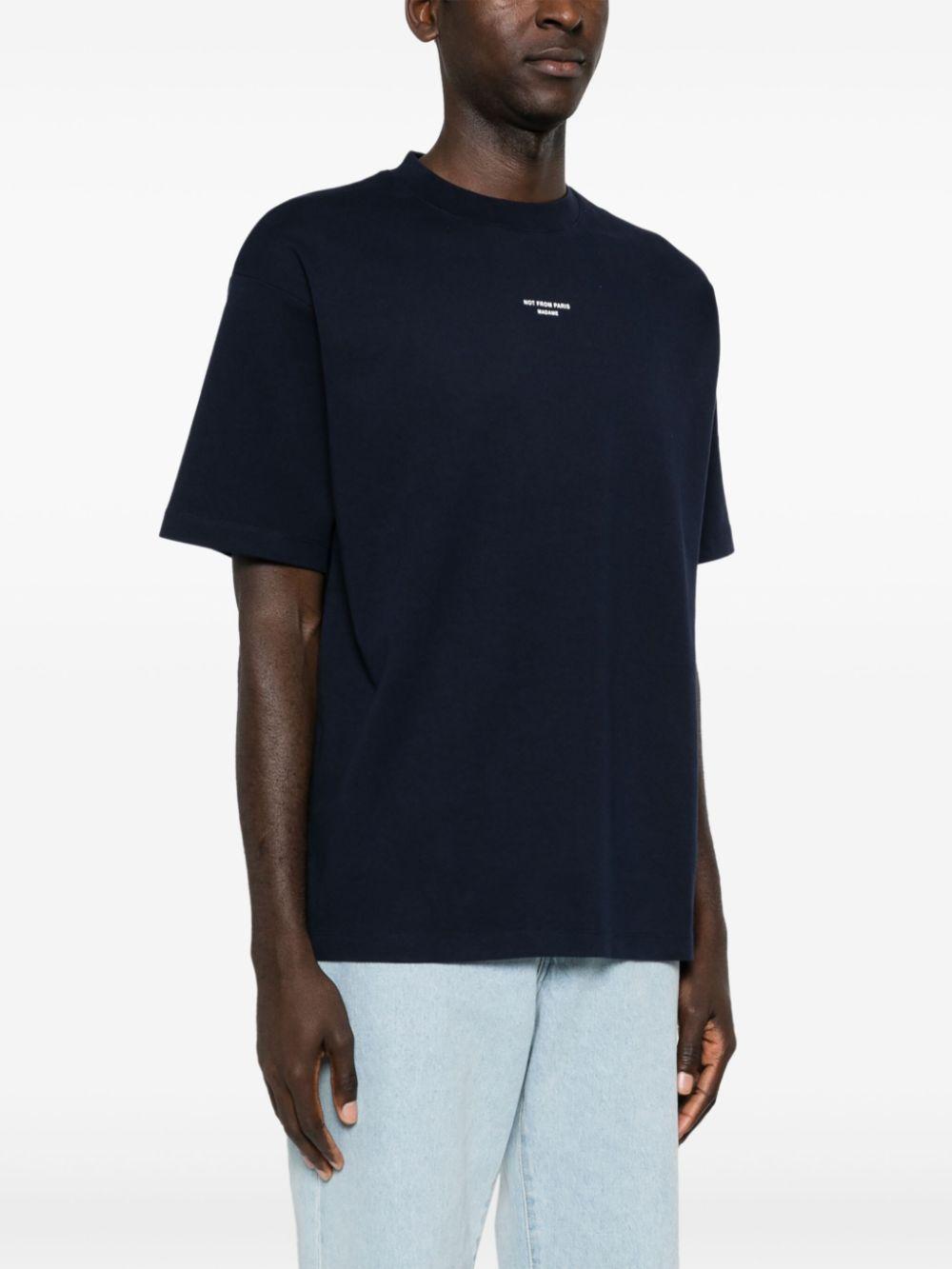 Camiseta Drole de Monsieur Le T-Shirt Slogan Classique TS202 CO002 NY DROLE DE MONSIEUR