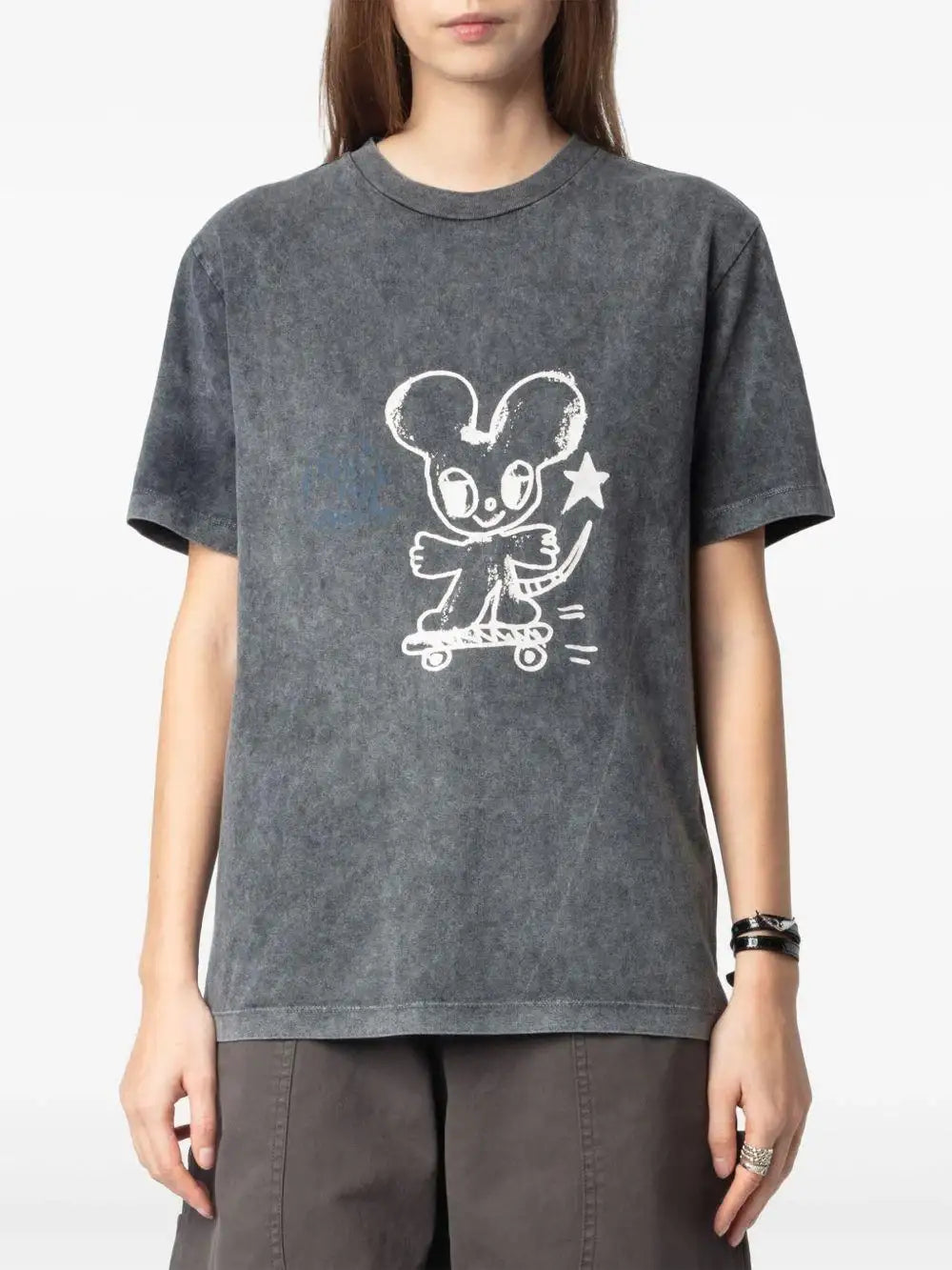 Camiseta Zadig & Voltaire Edwin Bc Happy Mouse JWTS02805 CARBONE 21 ZADIG & VOLTAIRE