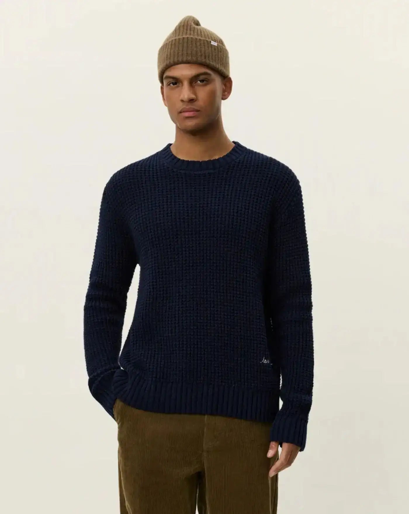 Jersey Les Deux Alvin Waffle Crewneck Knit 1000570 460 LES DEUX