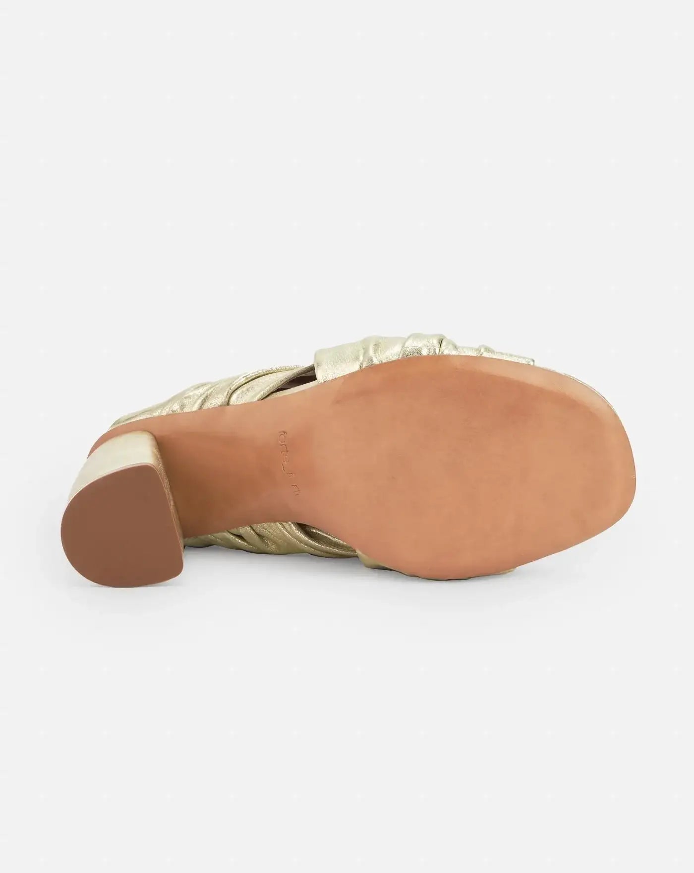 Zapatos Forte Forte Heeled Laminated Leather 13704 SILVER FORTE FORTE