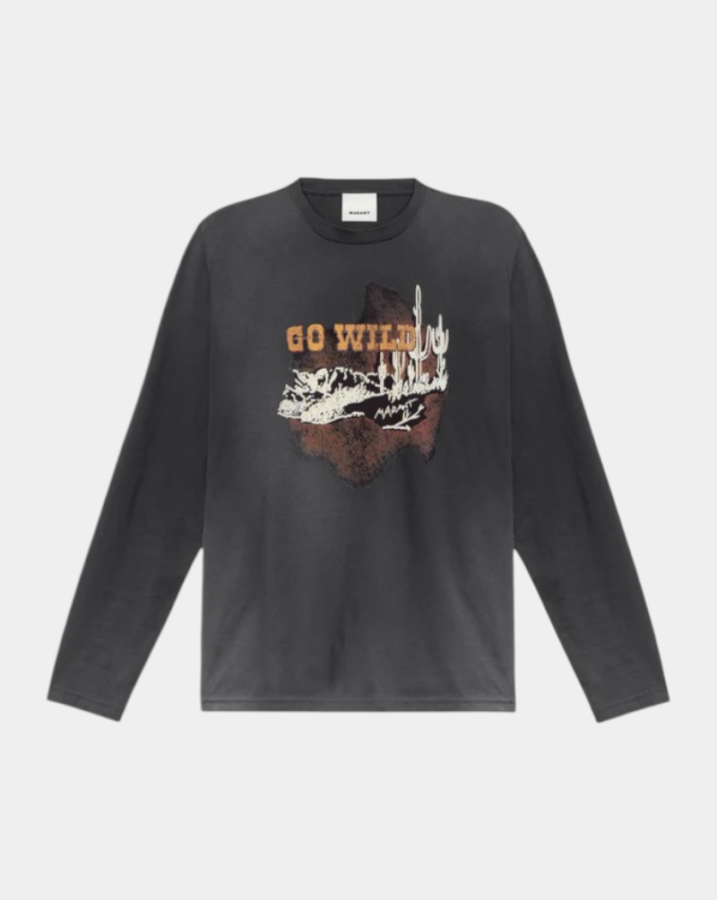 Camiseta Isabel Marant Leiloha TS0262HB C3N04H 01BK ISABEL MARANT