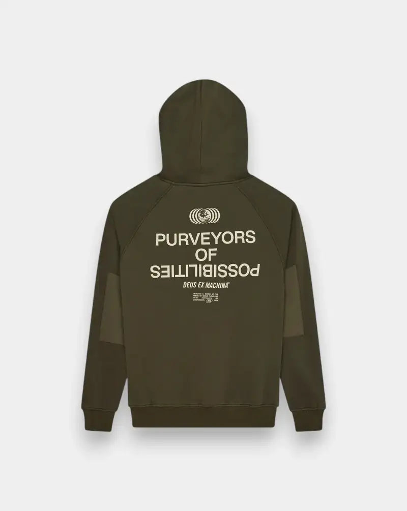 Sudadera Deux Ex Machina Axis Hoodie DMF258256 DARK OLIVE DEUS EX MACHINA
