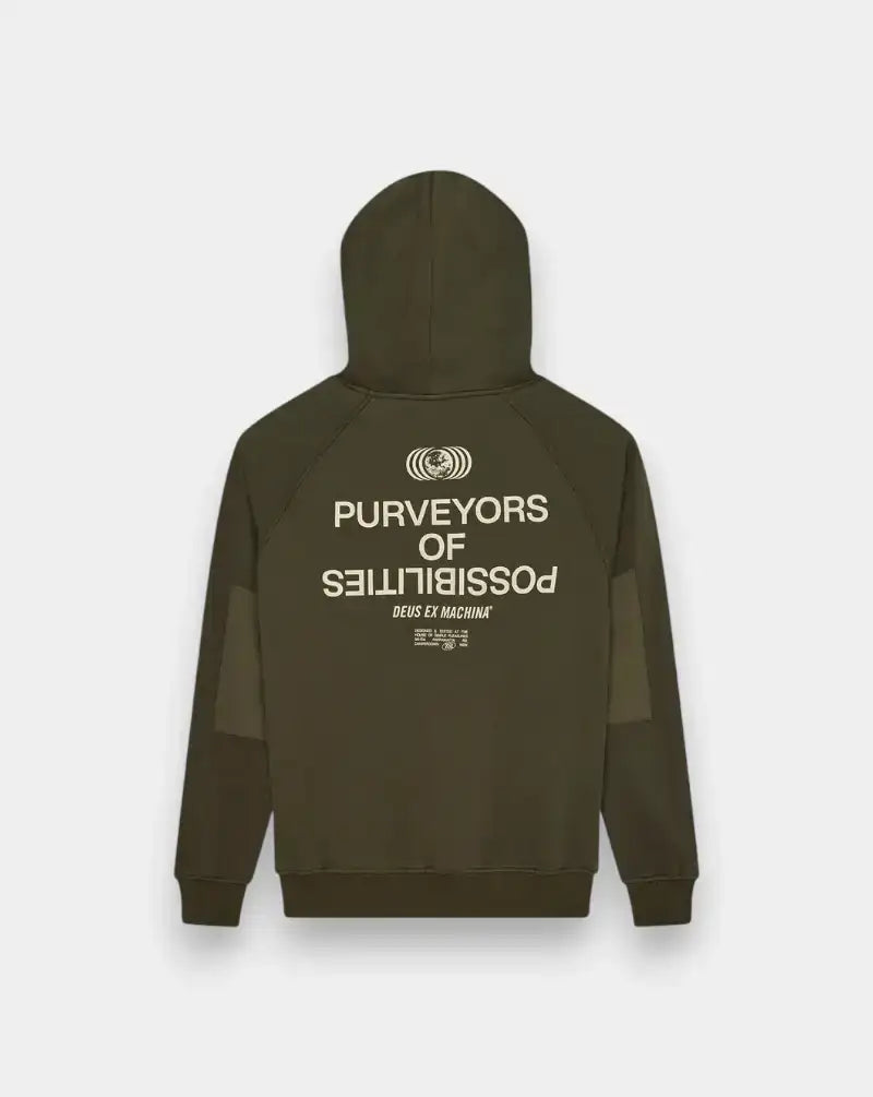 Sudadera Deux Ex Machina Axis Hoodie DMF258256 DARK OLIVE DEUS EX MACHINA