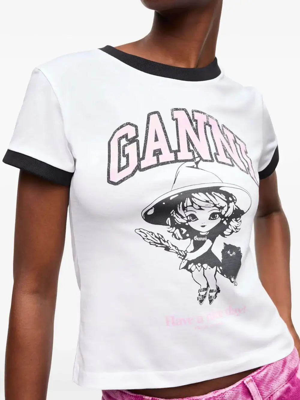 Camsieta Ganni Girl T4156 151 GANNI