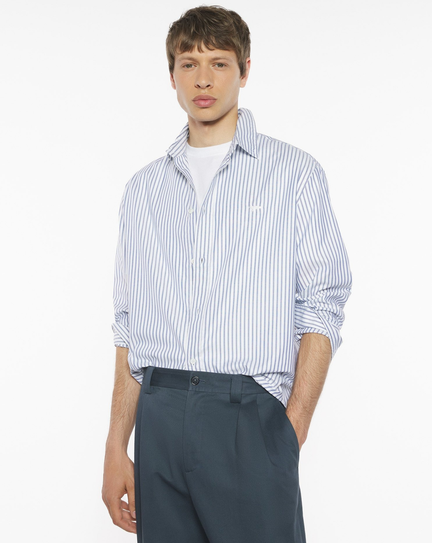 Camisa Maison Kitsune Profile Fox PM00413WC5079 0333 MAISON KITSUNE