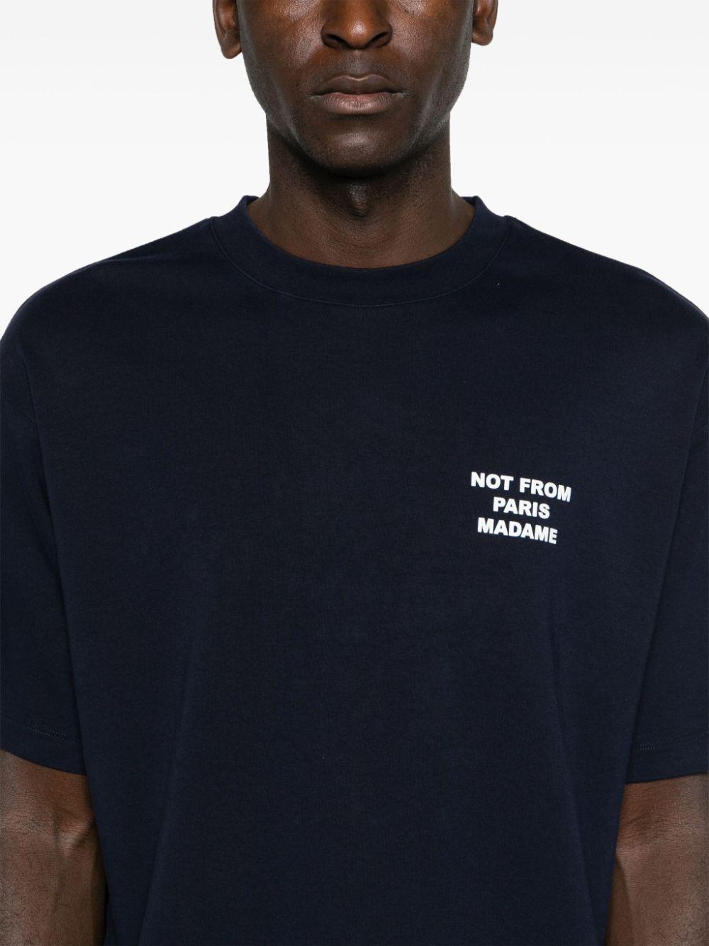 Camiseta Drole de Monsieur Le T-Shirt Slogan TS203 CO002 NY DROLE DE MONSIEUR