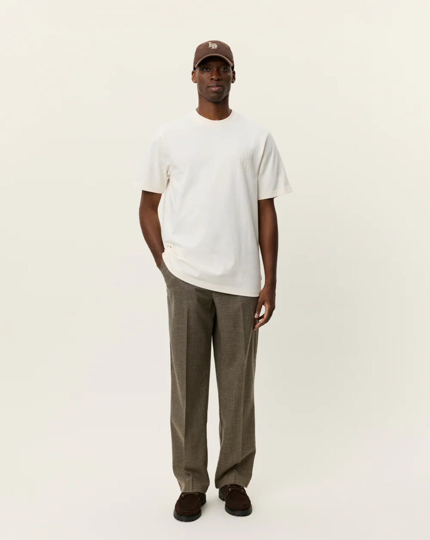 Camiseta Les Deux Ben Goods T-shirt 1001506 211EGGNOG WHITE LES DEUX