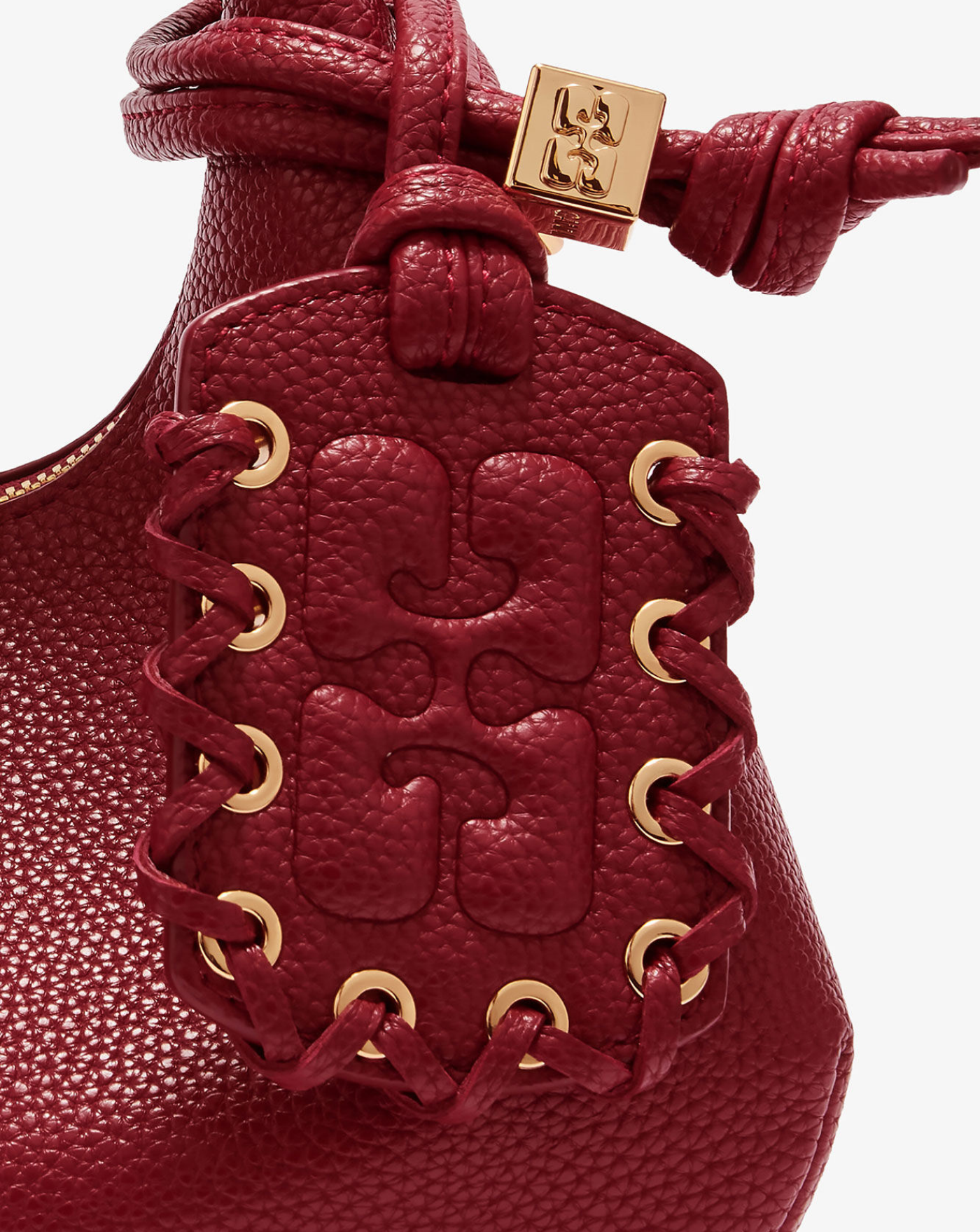 Bolso Ganni Hobo Mini Grained B2070141 09F GANNI