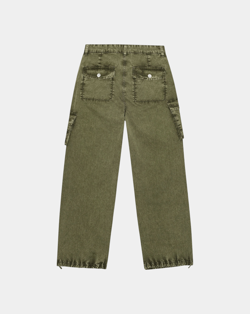 Pantalon Ganni Washed Cotton Twill Pants W0754 861 GANNI