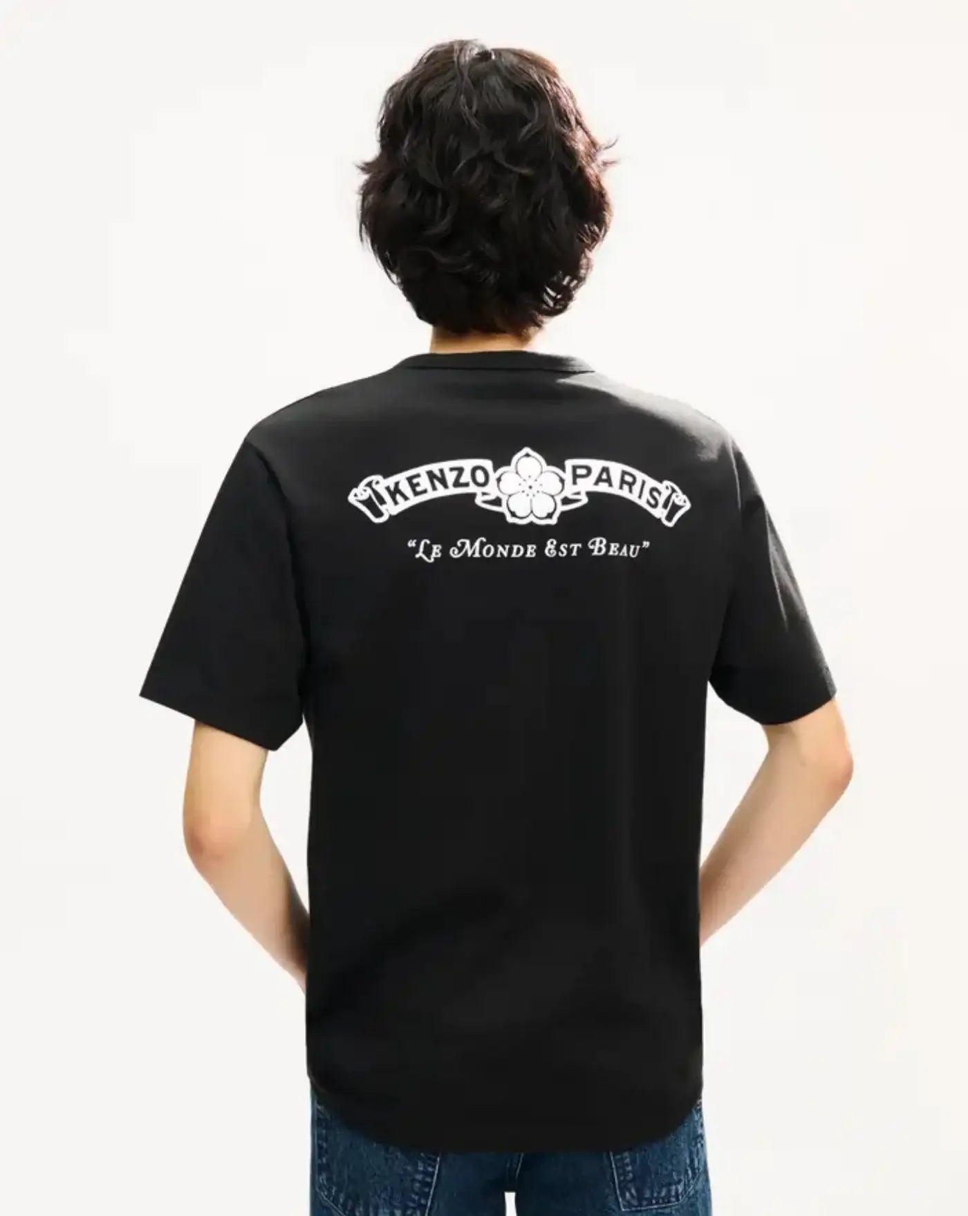 Camiseta de algodón 'KENZO Paris Emblem' FG65TS2954SG 99J BLACK KENZO