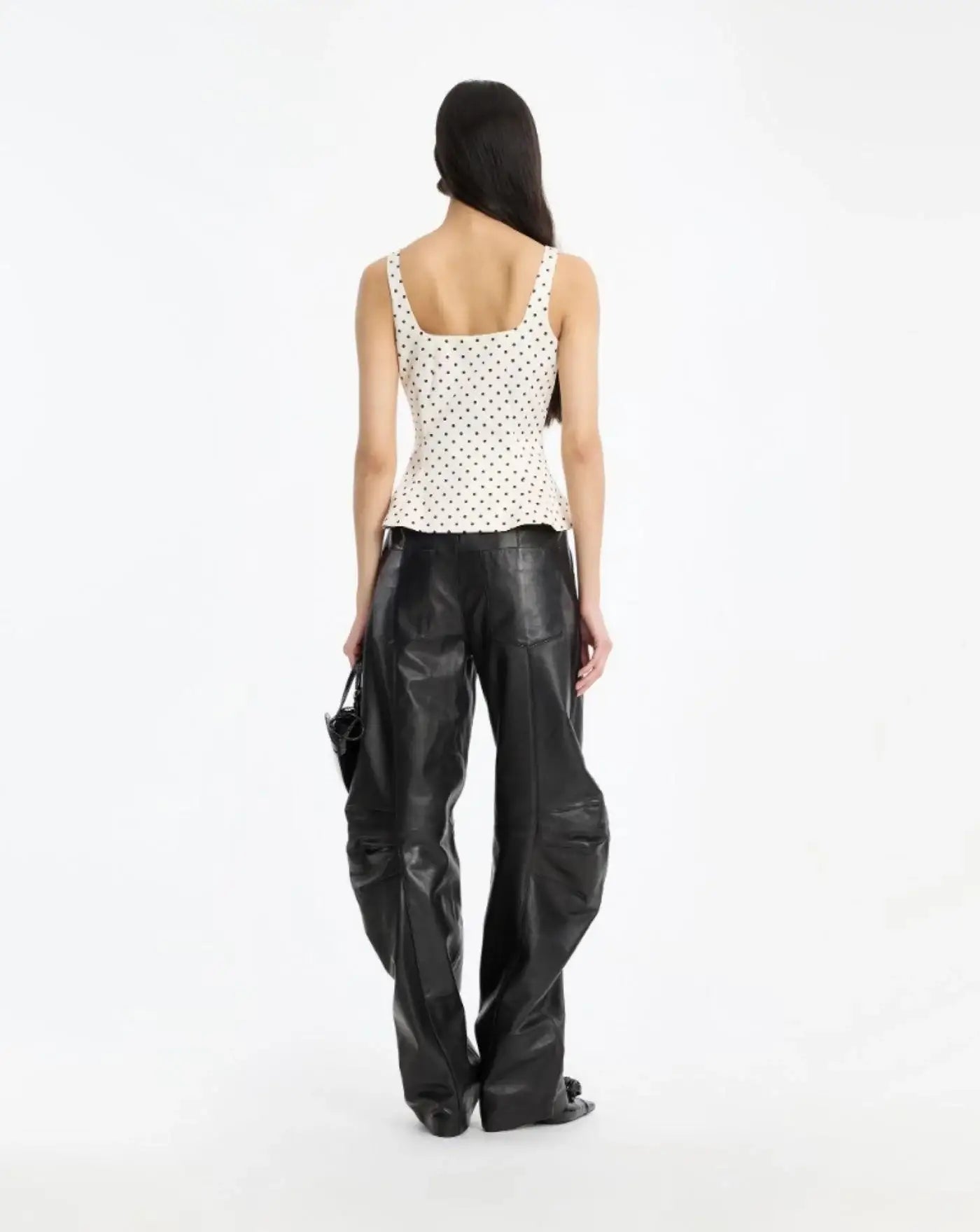 Top Rotate Polka Dot Sleeveless Top 116527803 803 DOT AOP ROTATE