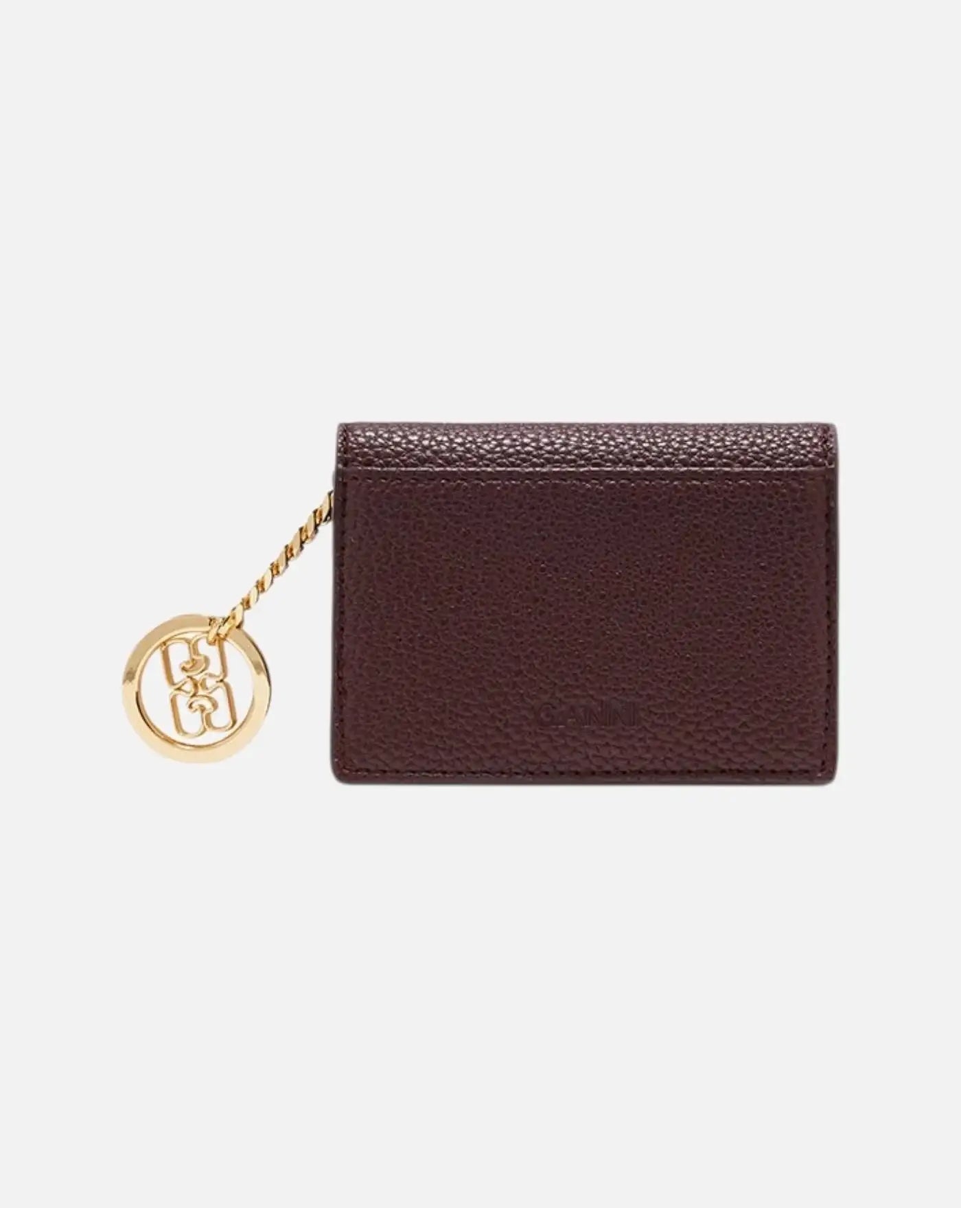 Cartera Ganni Card Holder With Flap Grained A7279 979 GANNI