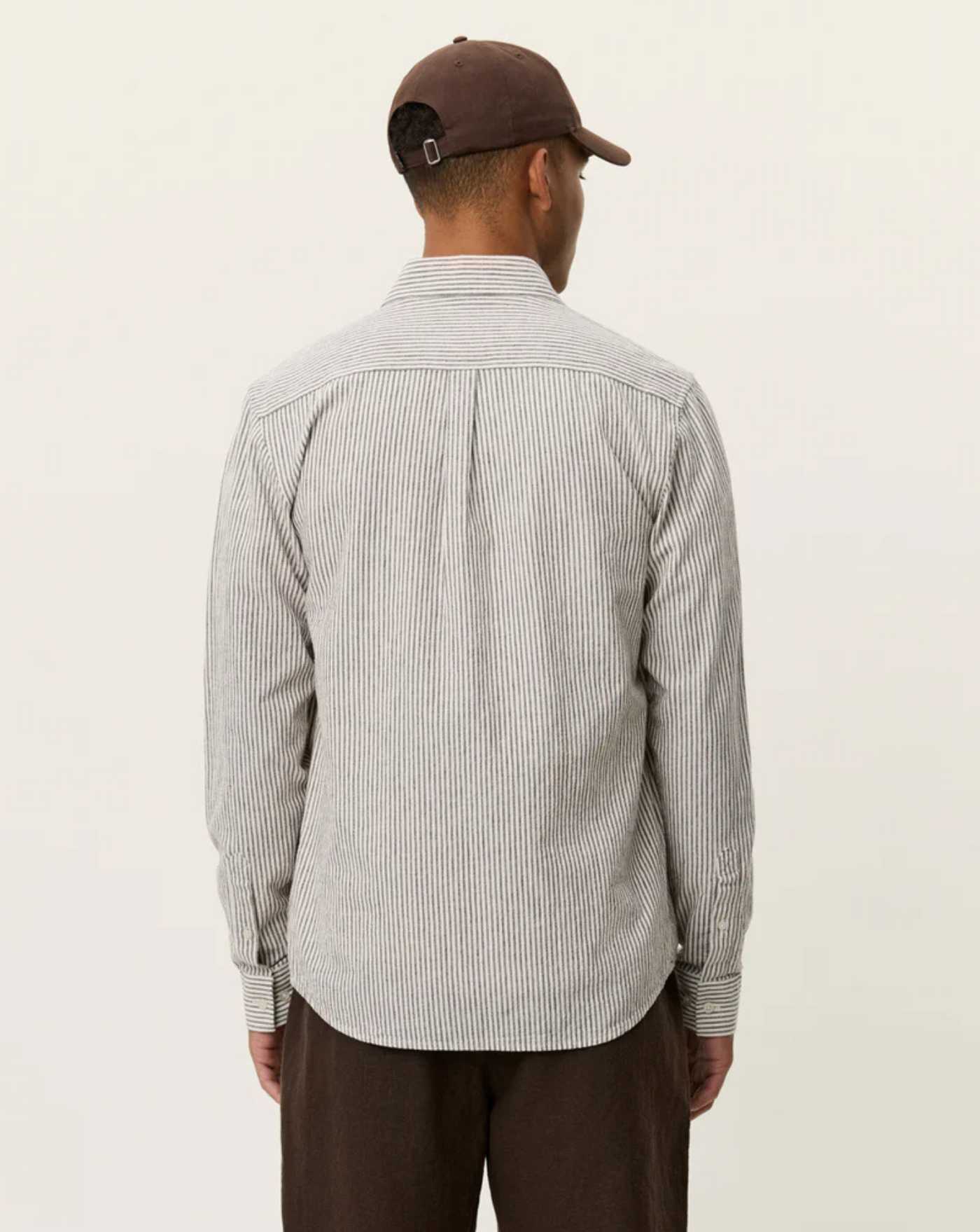Camisa Les Deux Konrad Stripe 1001330 826TEAK BROWN LES DEUX