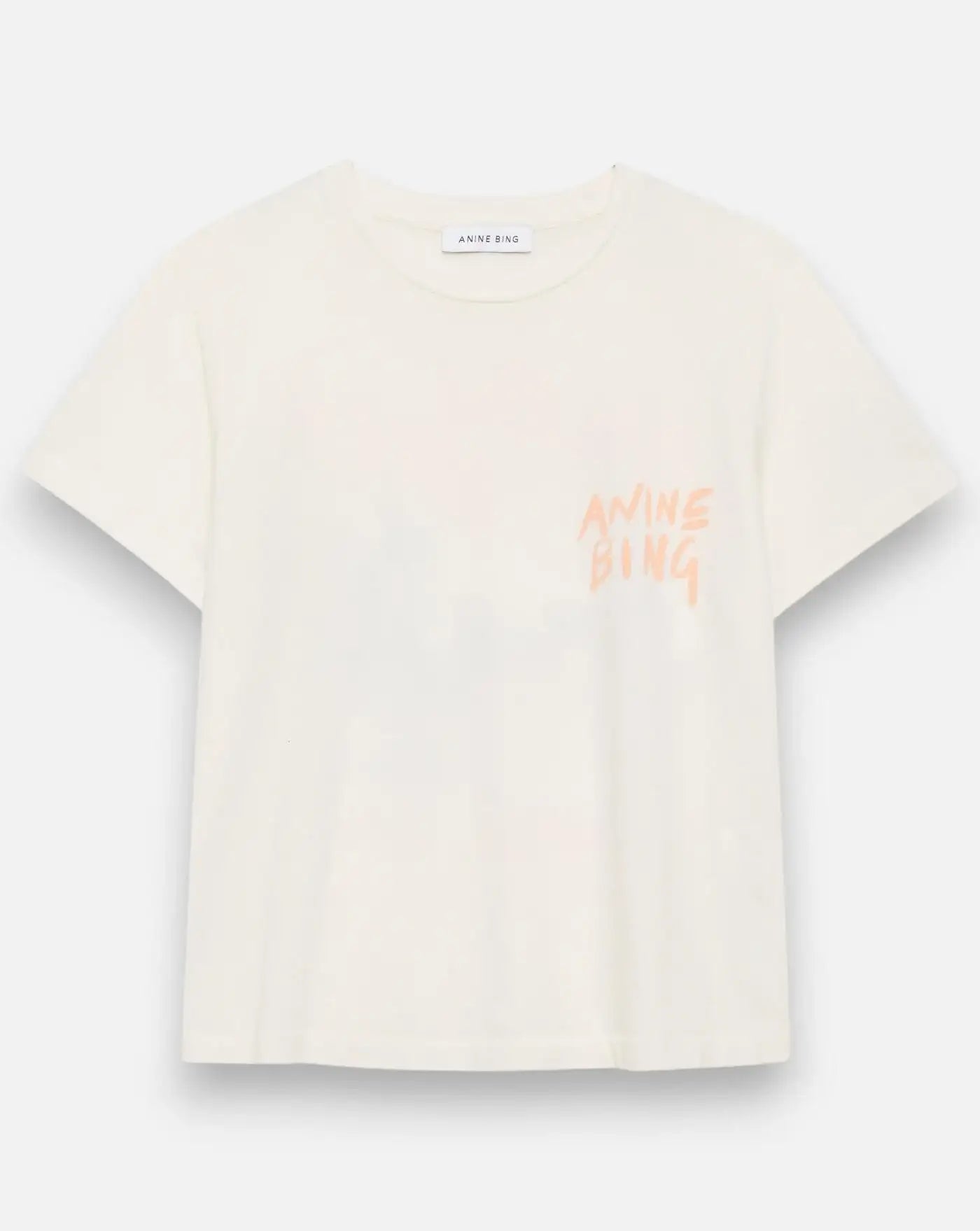 Camiseta Anine Bing SHELLEY TEE SURFER - WASHED BUTTERCREAM A0812214WKHA2 WASHED BUTTERCREAM ANINE BING