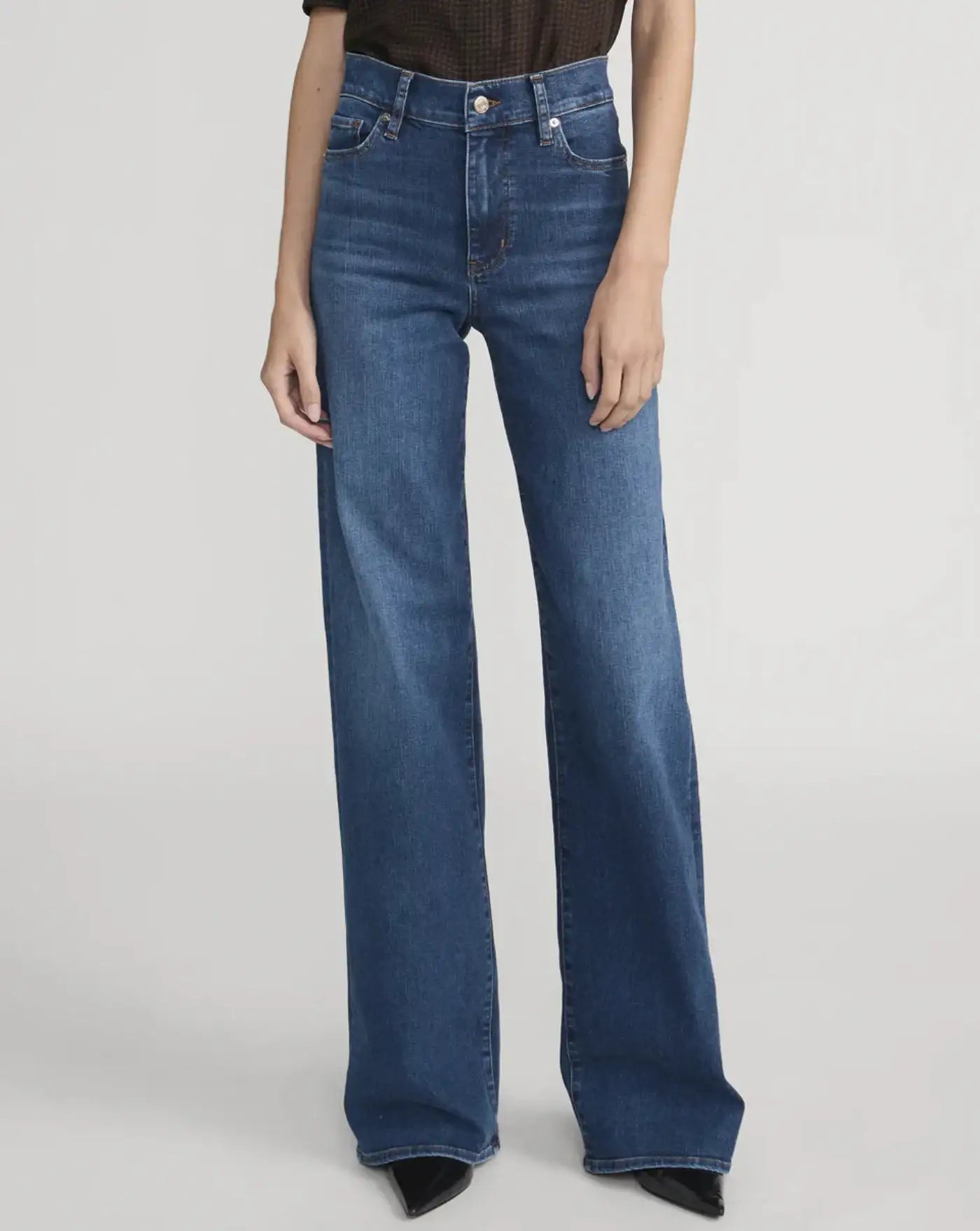 Denim Frame Le Slim Palazzo Long LSPL814 SOLCBLUE FRAME