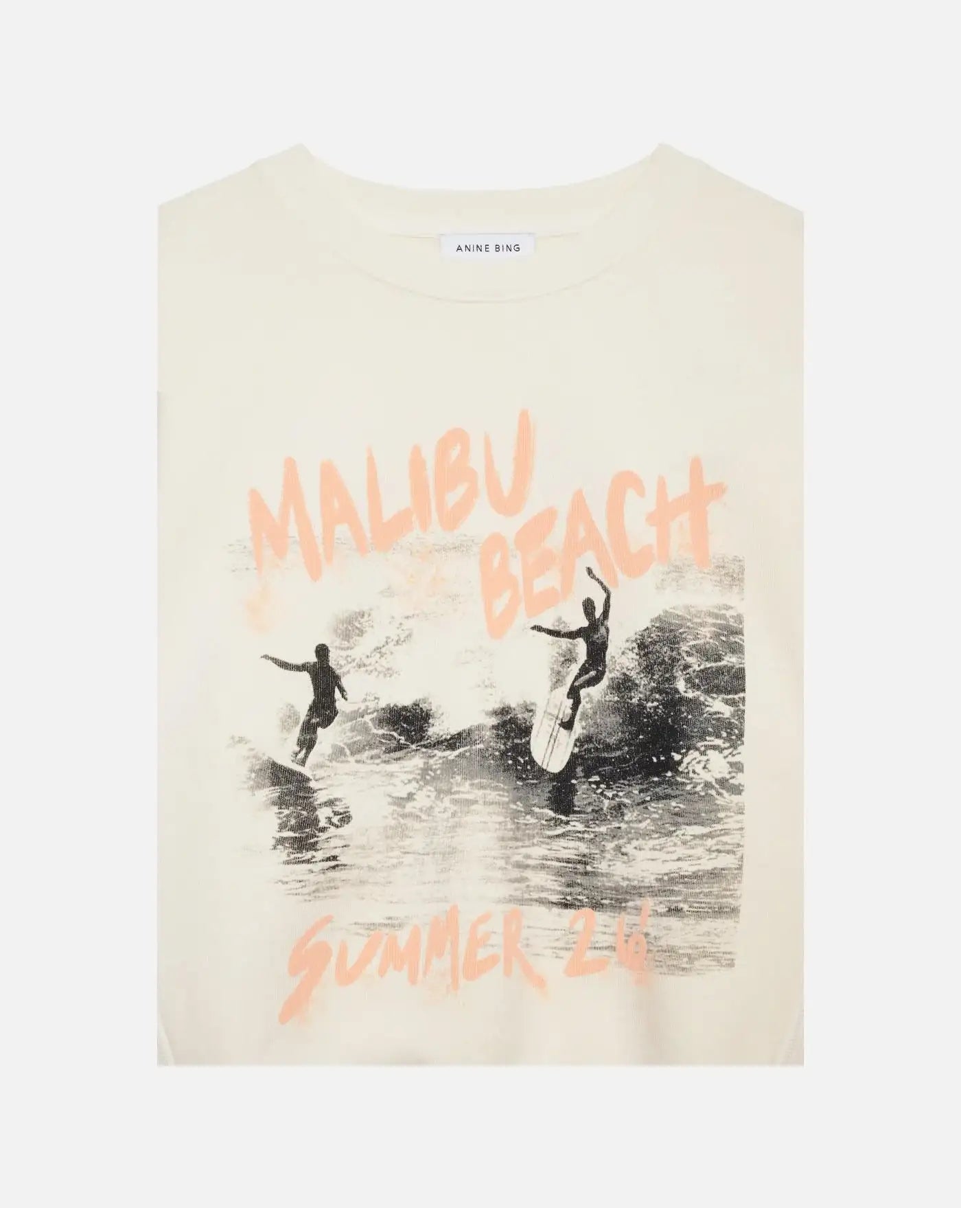 Sudadera Anine Bing HARRY SHRUNKEN SWEATSHIRT SURFER - WASHED BUTTERCREAM A0812600WKHA2 WASHED BUTTERCREAM ANINE BING
