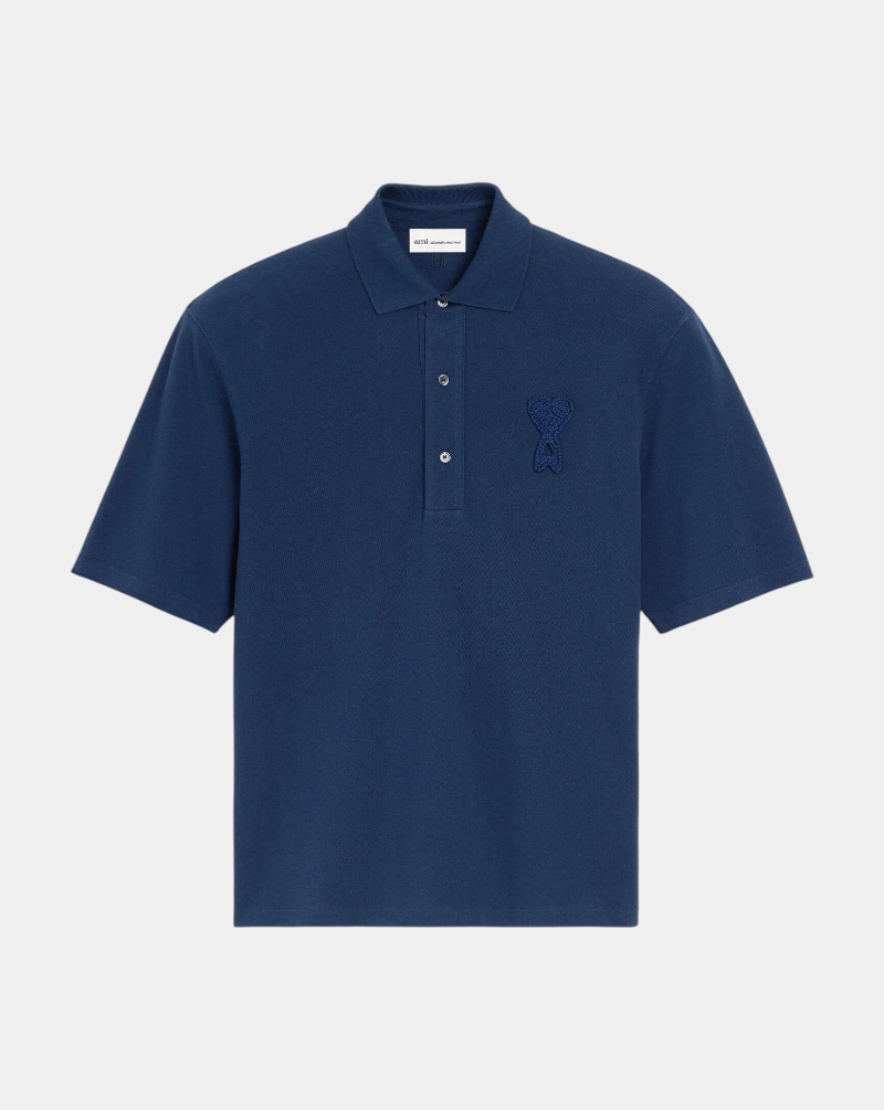 Polo Ami Paris Knitted Patch UPL428JE0221 A021 AMI PARIS