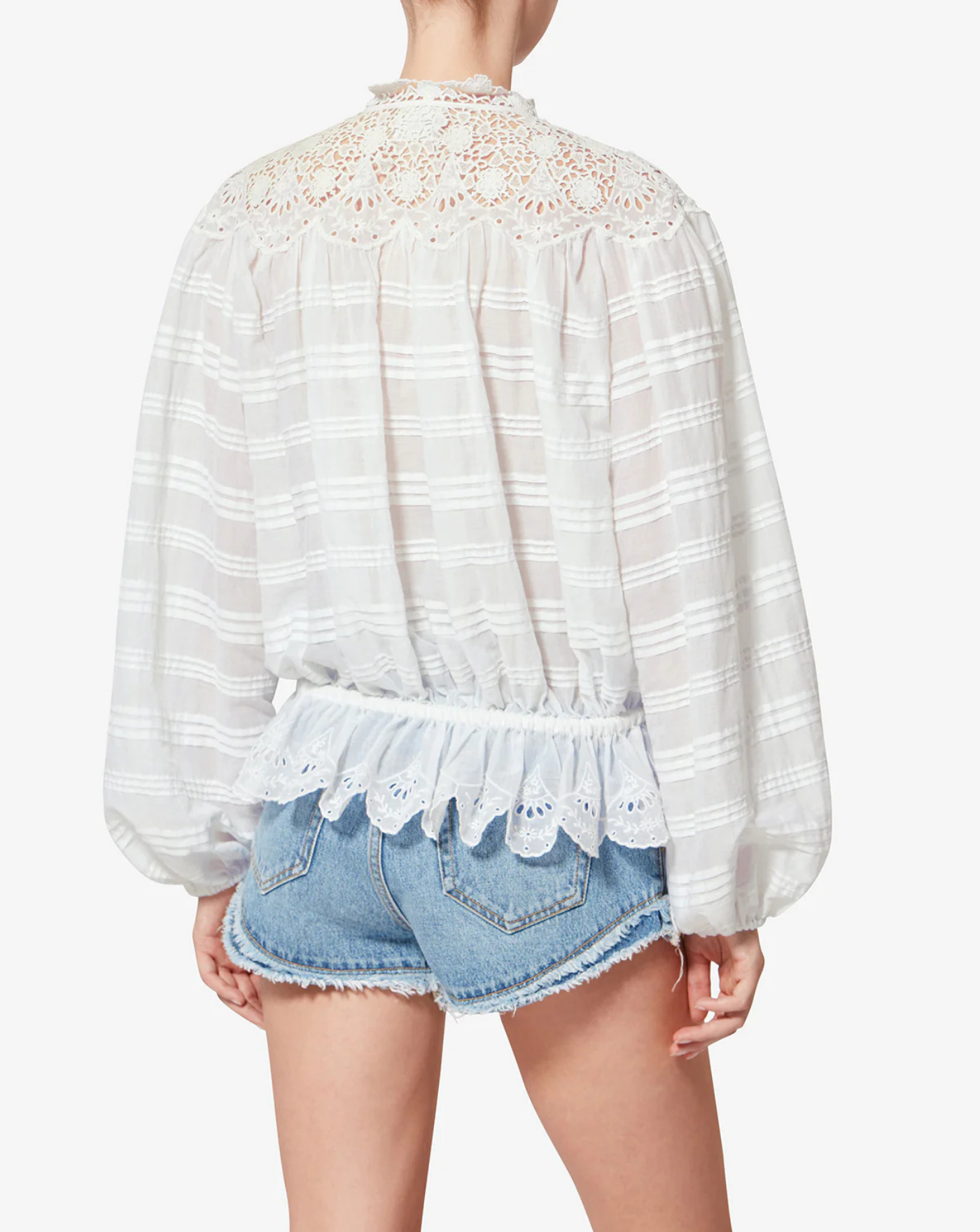 Blusa Isabel Marant Polly HT0767FAD1J05E 20WH ISABEL MARANT