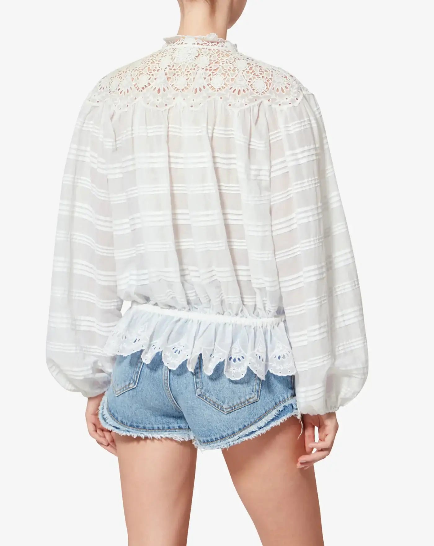 Blusa Isabel Marant Polly HT0767FAD1J05E 20WH ISABEL MARANT