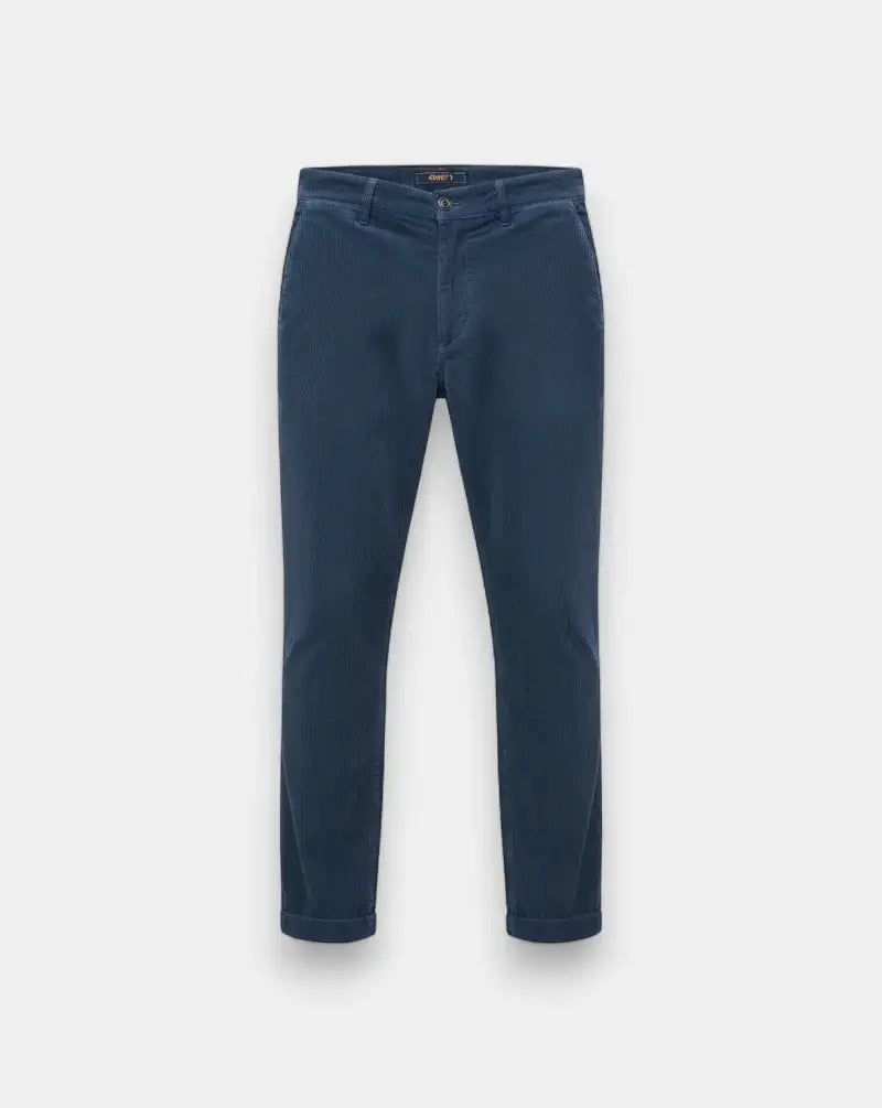 Pantalon 40 Weft David DAVID 2406 W1715 BLU INDIGO PANA-BLUE 40 WEFT