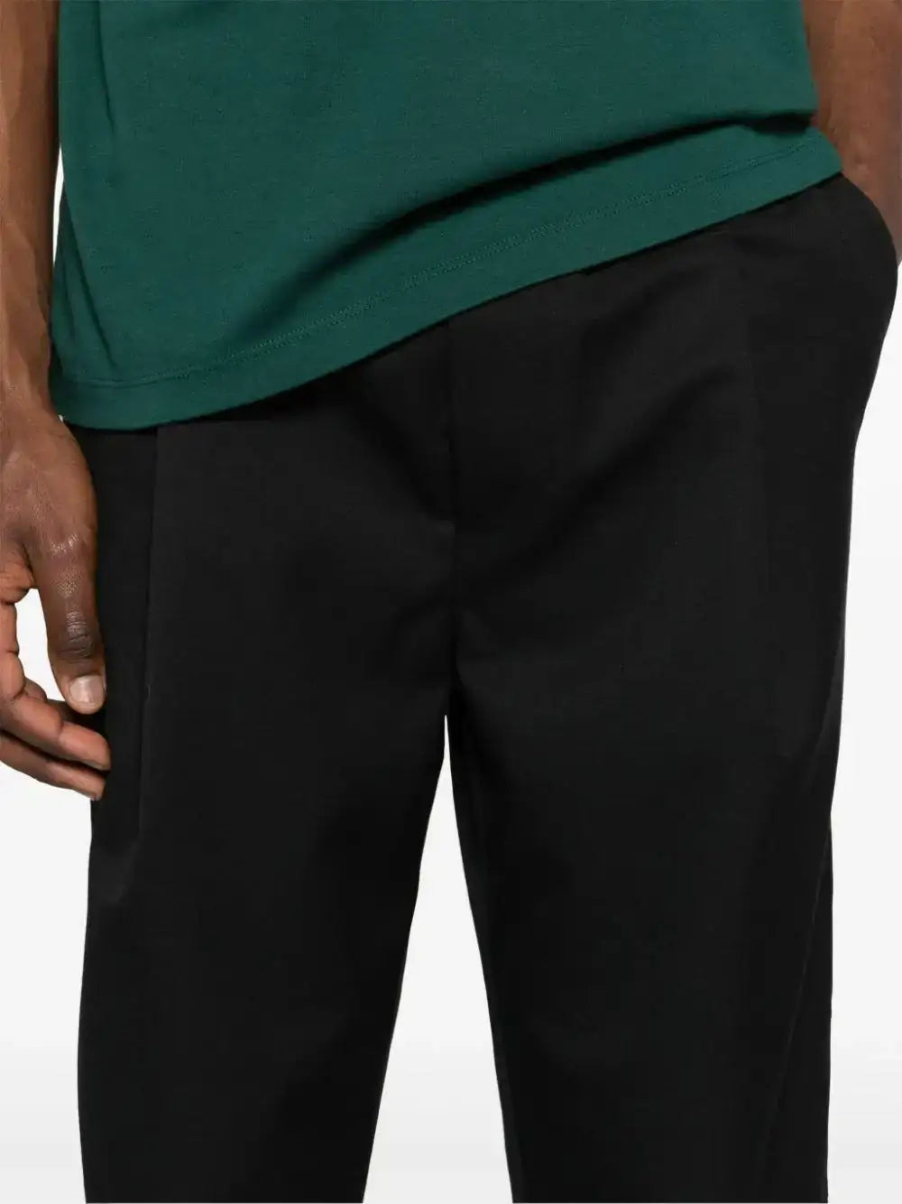 Pantalon Drole de Monsieur Le Cropped BP167 PL127 BL BLACK DROLE DE MONSIEUR