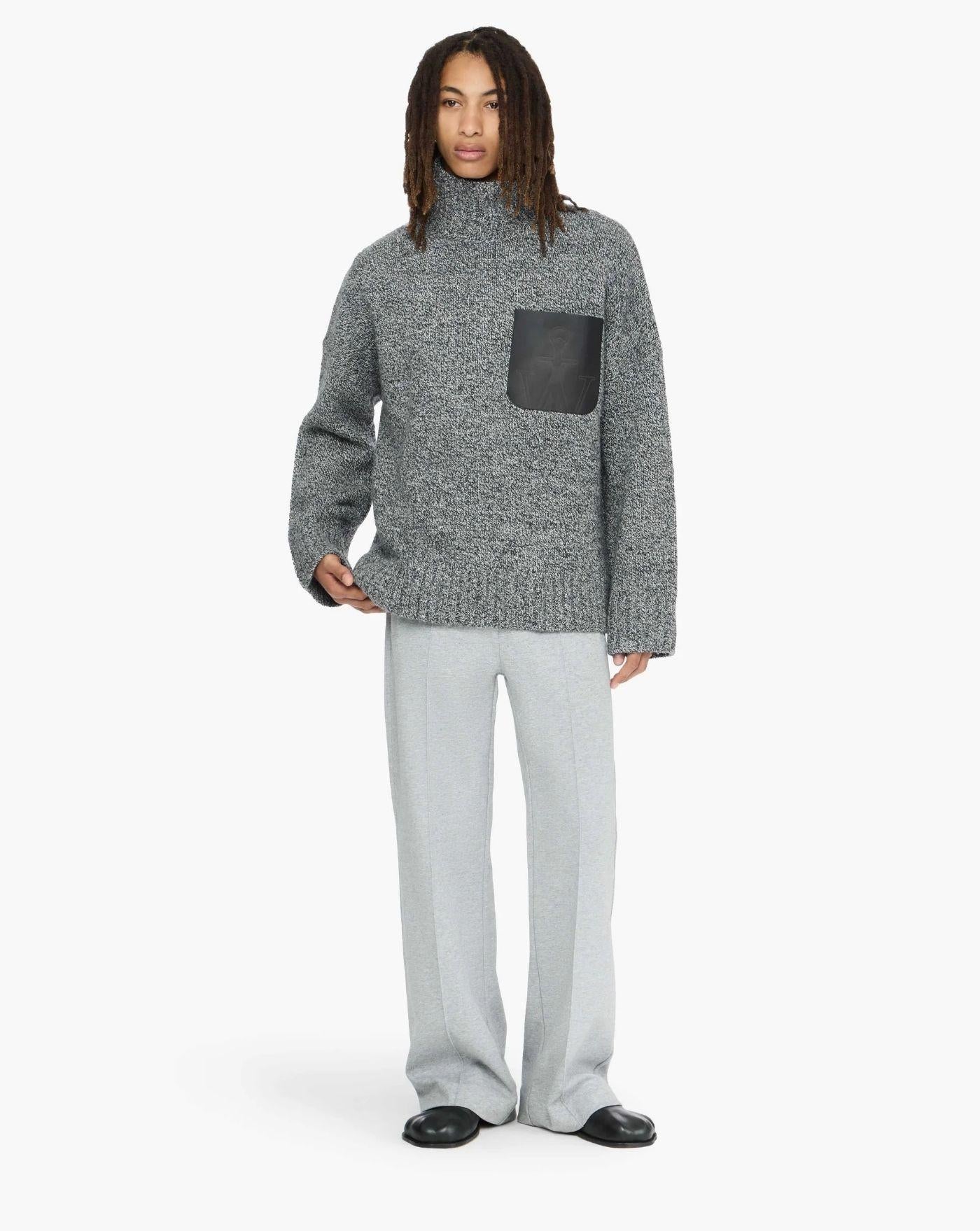 Jersey Jw Anderson Leather Patch Pocket KW1234YN0367 929 JW ANDERSON