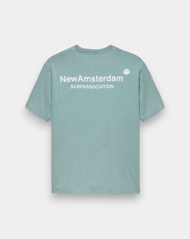 Camiseta New Amsterdam Logo Tee 2502061005 TEAL WHITE NEW AMSTERDAM
