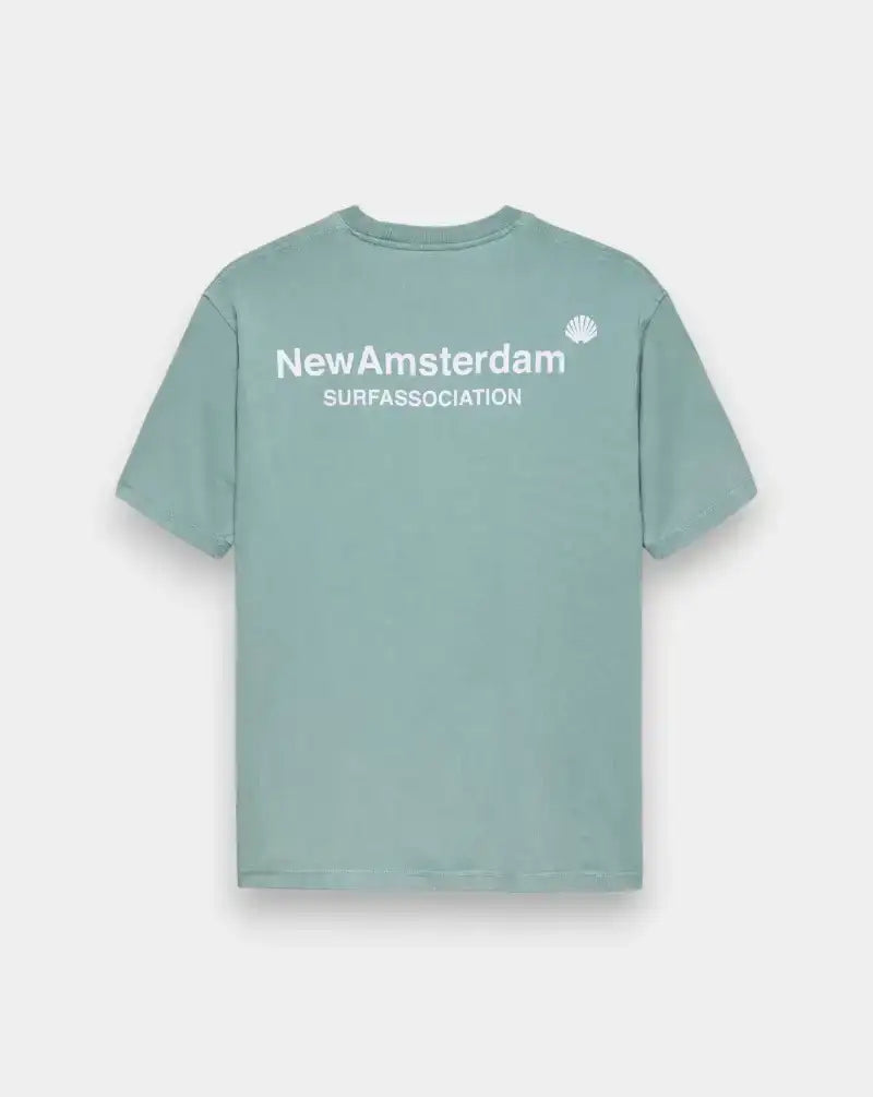 Camiseta New Amsterdam Logo Tee 2502061005 TEAL WHITE NEW AMSTERDAM