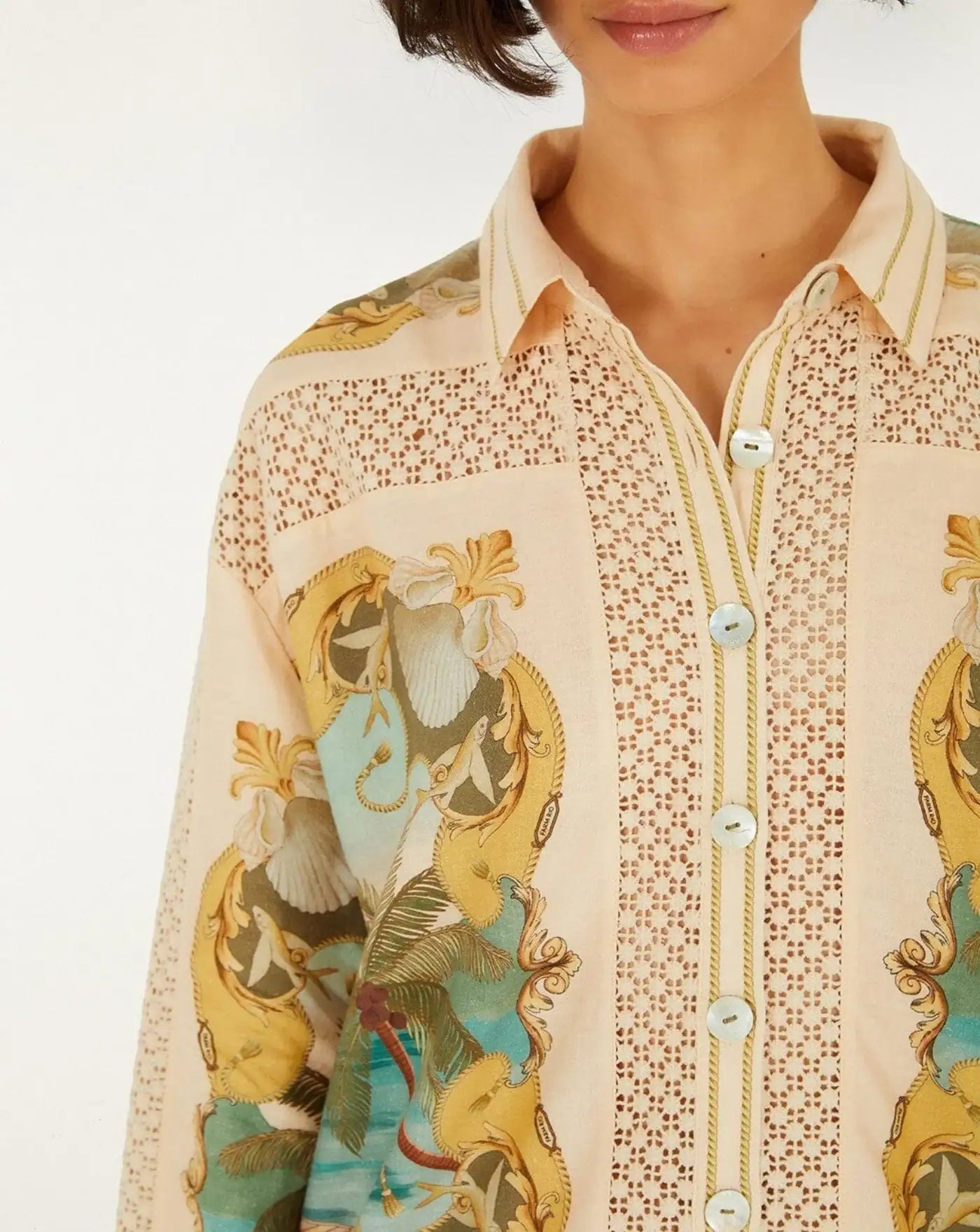 Camisa Farm Rio Royal Sea 349107 26080 ROYAL SEA MULTICOLOR FARM RIO