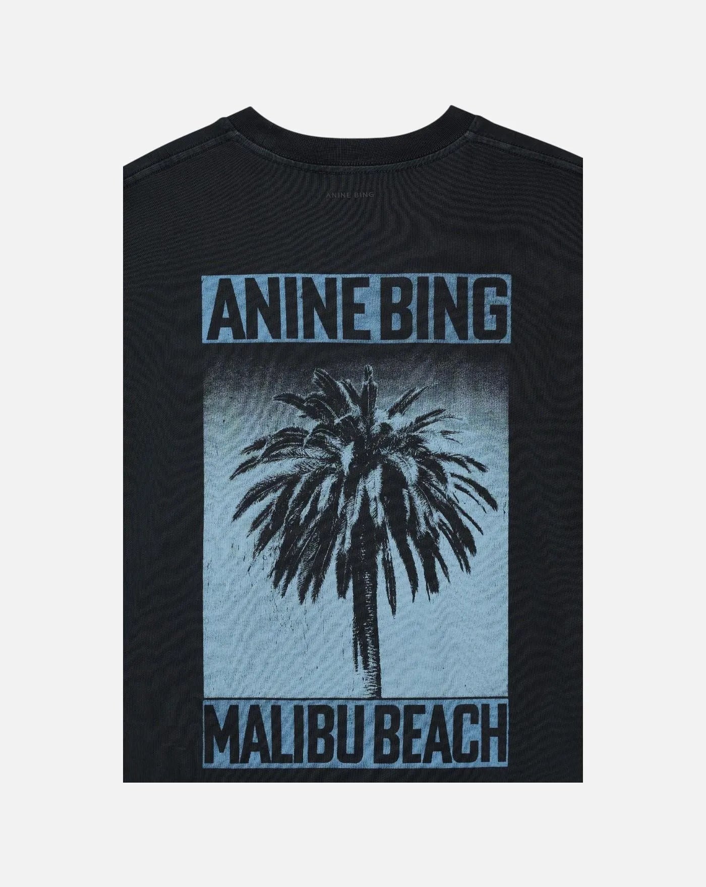 Camiseta Anine Bing CADE TEE PALM - WASHED BLACK A0812312WBL1 WHASHED BLACK ANINE BING