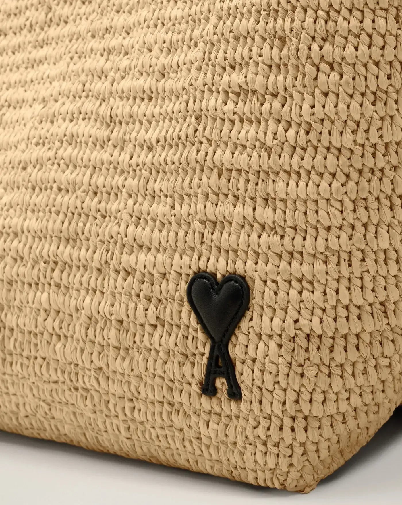 Bolso Ami Paris Ami de Coeur Rafia Tote Bag ULL740AW0036 113 AMI PARIS