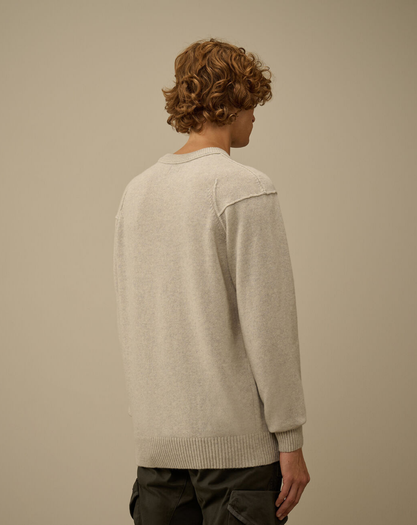 Jersey C.P. Company Lambswool GRS Crewneck Lens Sweater 19CMKN707A110149A M13 C.P. COMPANY