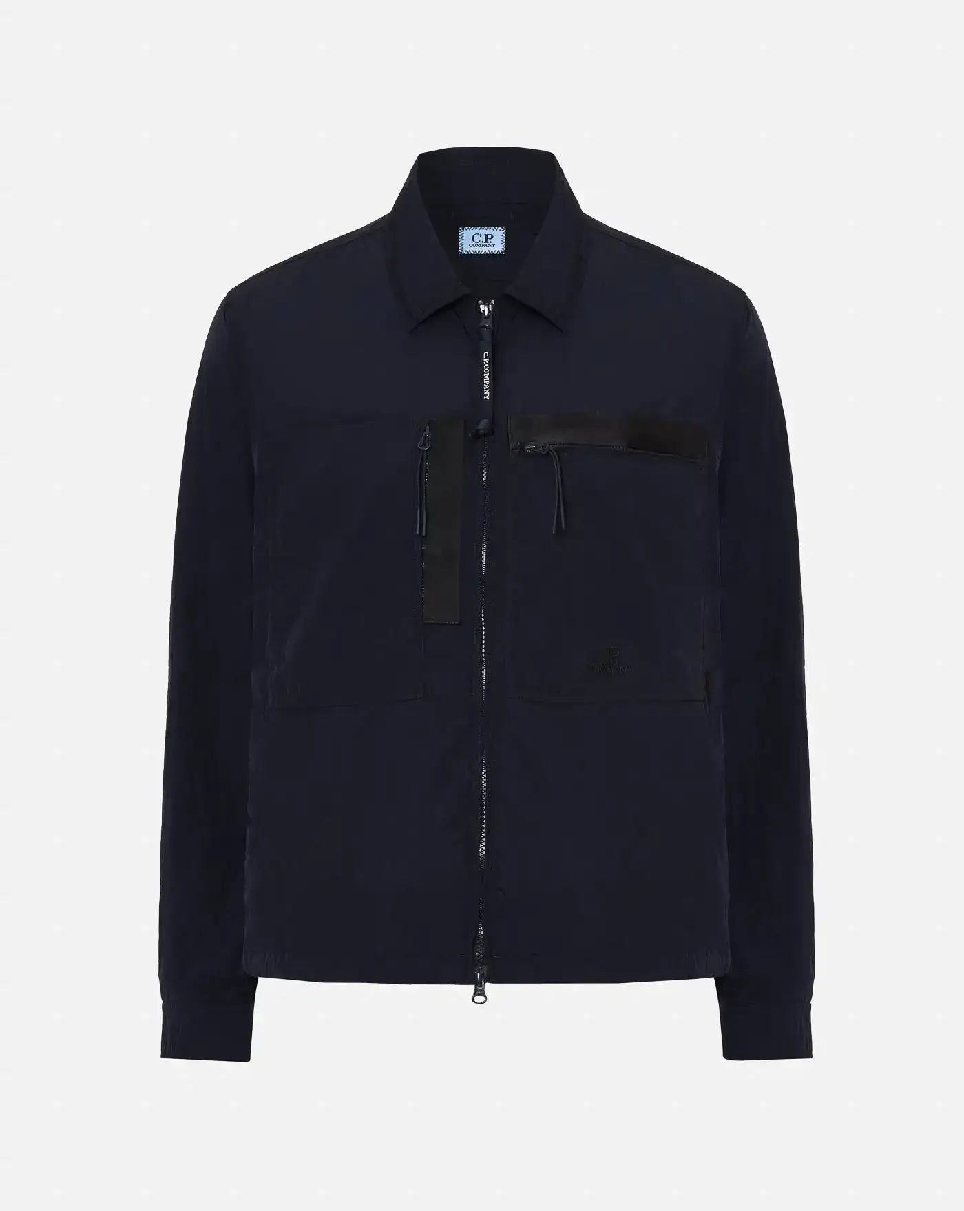 Chaqueta C.P. Company Chorme Full Zip Logo Overshirt 18CMOS092A005904G 888 C.P. COMPANY