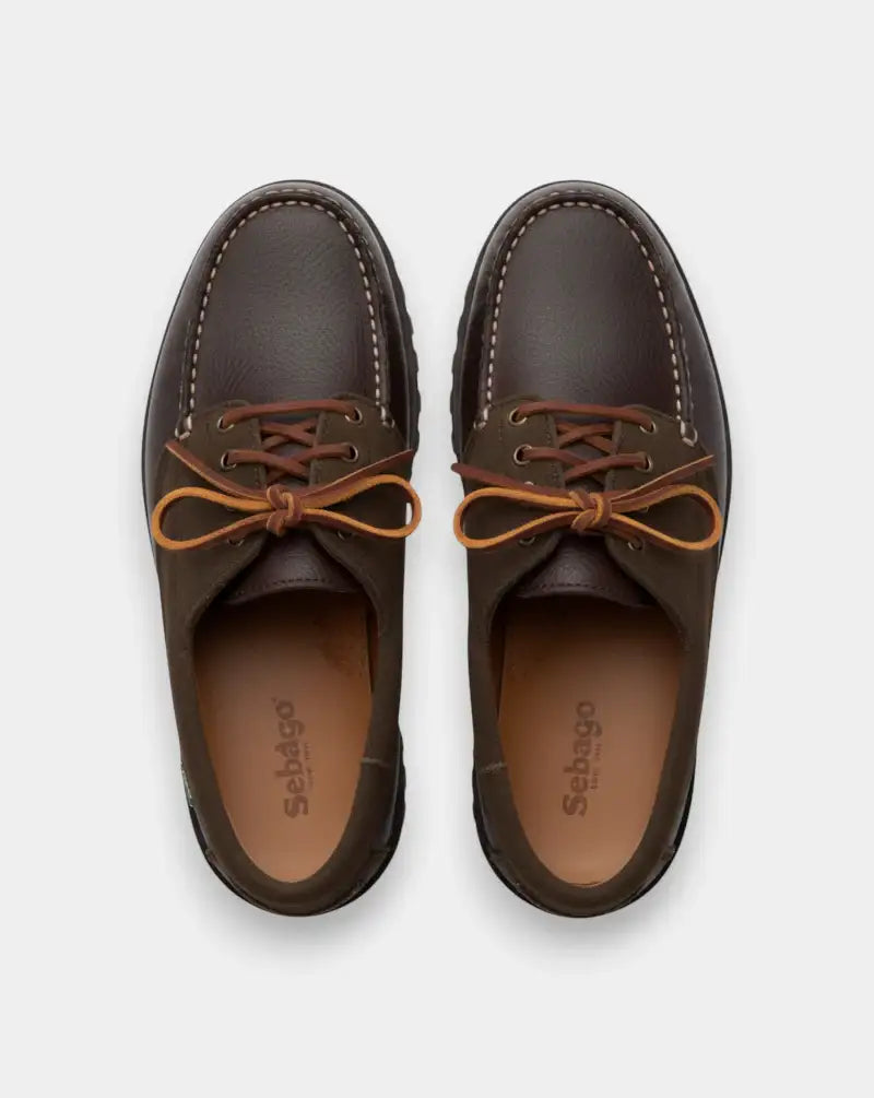 Zapatos Sebago Askook Lug Suede Tumb 77123CW BROWN SEBAGO