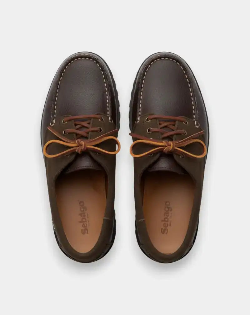 Zapatos Sebago Askook Lug Suede Tumb 77123CW BROWN SEBAGO
