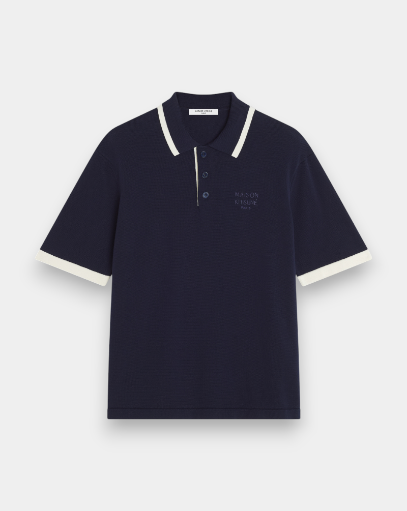 Polo Maison Kitsune Cotton Knitted QM00208KT1135 0413 MAISON KITSUNE