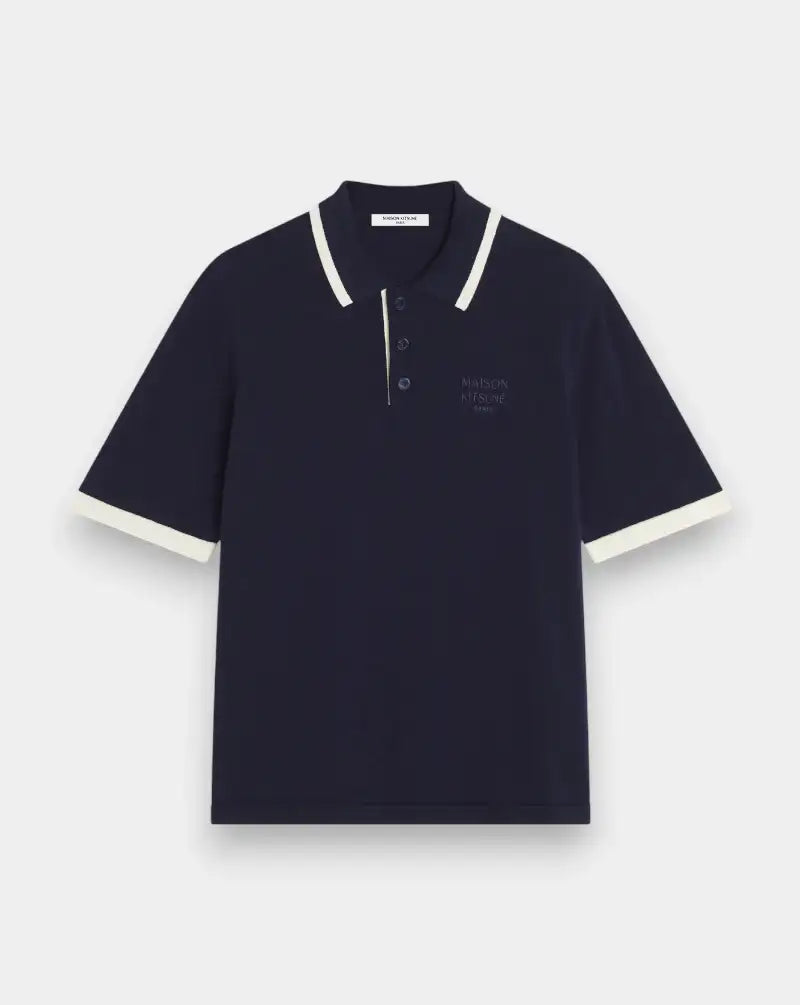 Polo Maison Kitsune Cotton Knitted QM00208KT1135 0413 MAISON KITSUNE