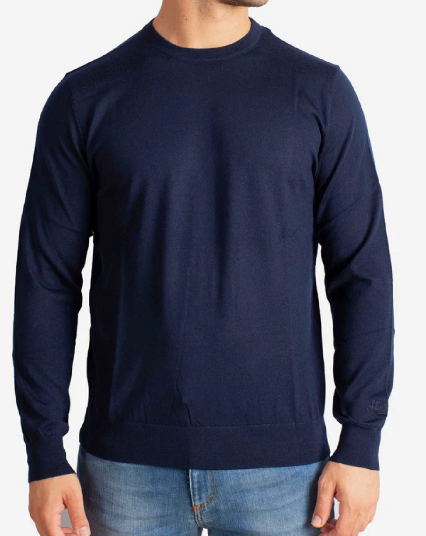 Jersey Mc2 Saint Barth Regent Merino REGE013 00063I 62 NIGHT BLUE MC2 SAINT BARTH