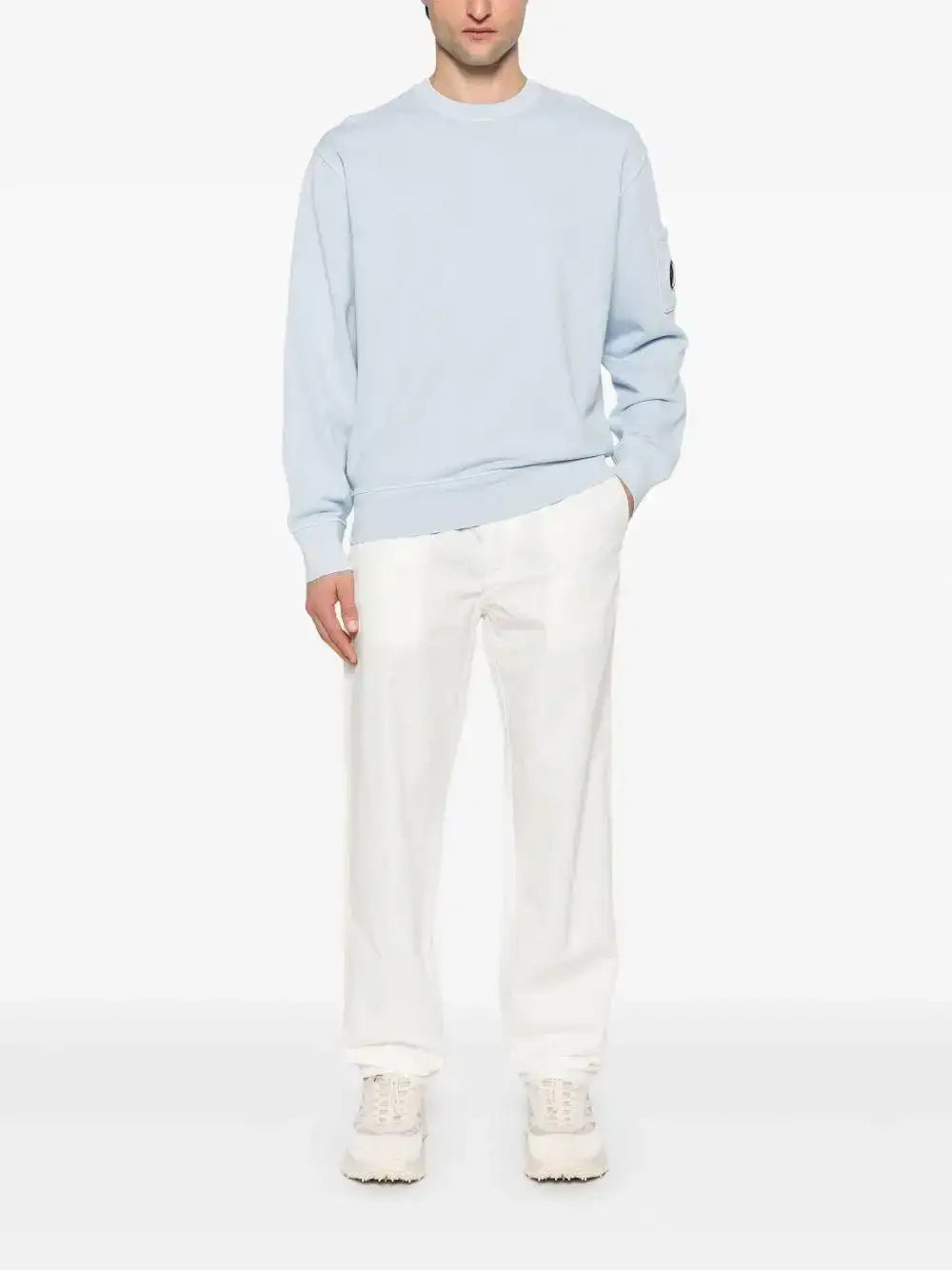 Sudadera C.P. Company Cotton Diagonal Fleece<BR/> 18CMSS098A110044R 814 C.P. COMPANY