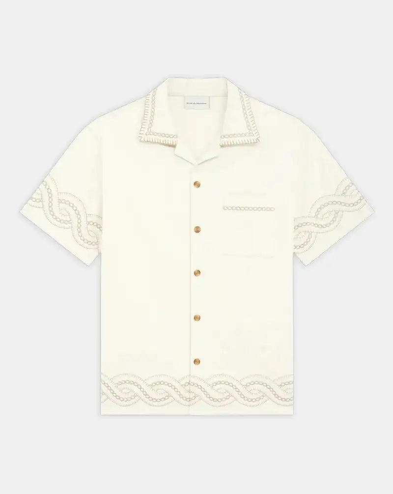 Camisa Drôle de Monsieur La Chemise Brodee Tresses SH227 CO215 CM DROLE DE MONSIEUR