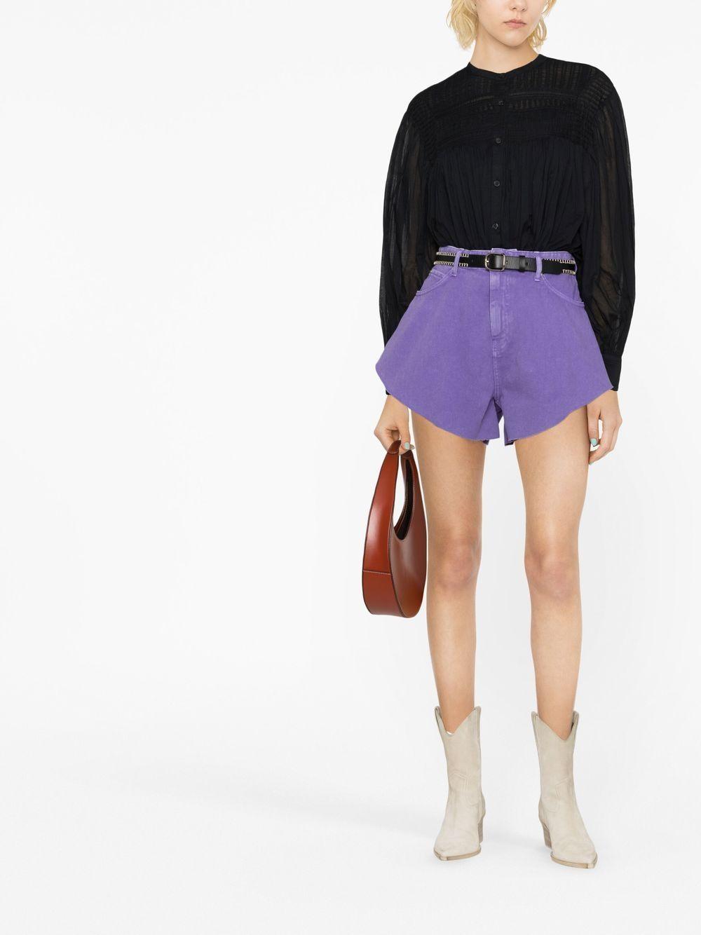 Blusa Isabel Marant Plalia HT0002FCB3J04E 01BK ISABEL MARANT