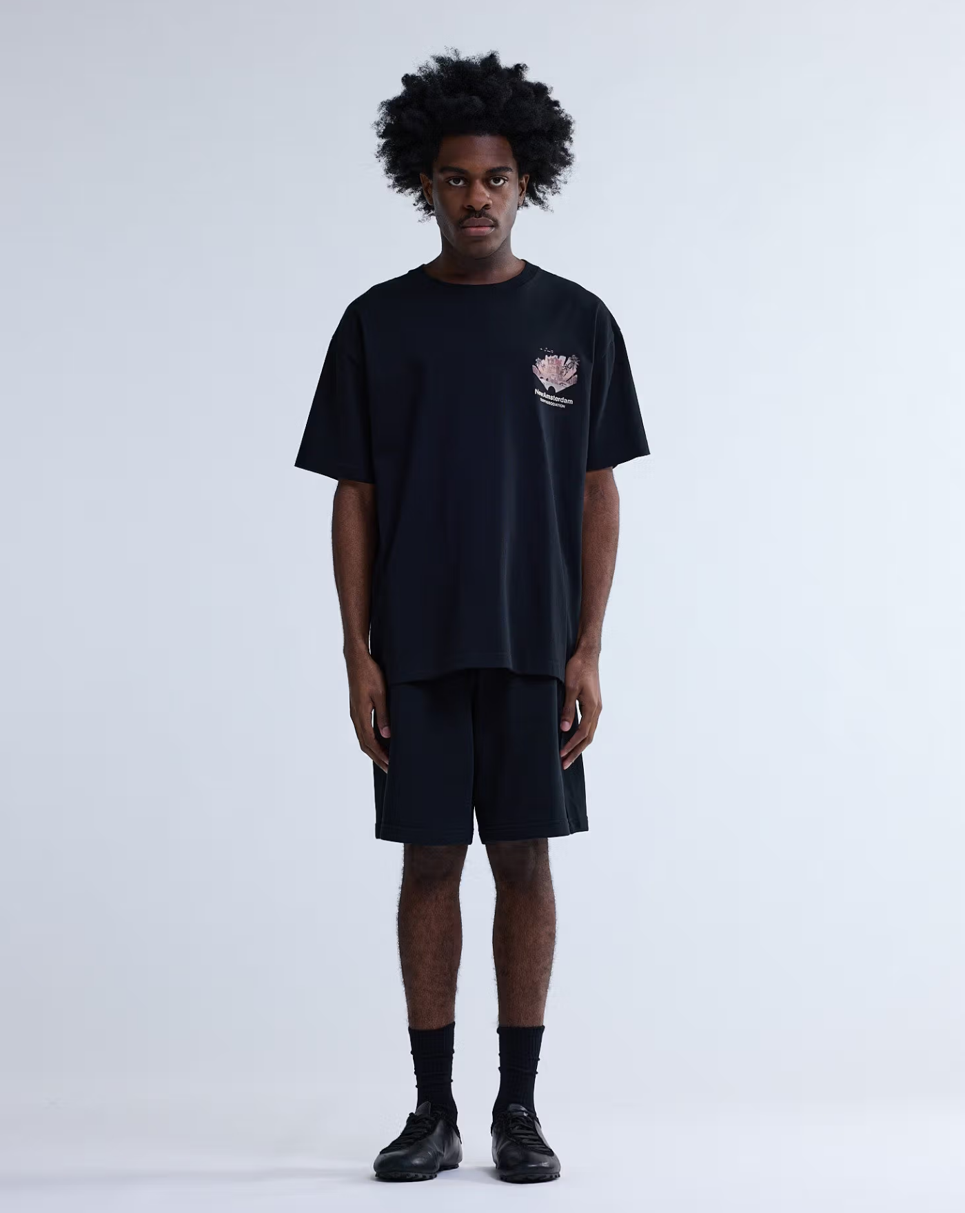 Camiseta New Amsterdam Tropical Tee 2601074002 BLACK NEW AMSTERDAM