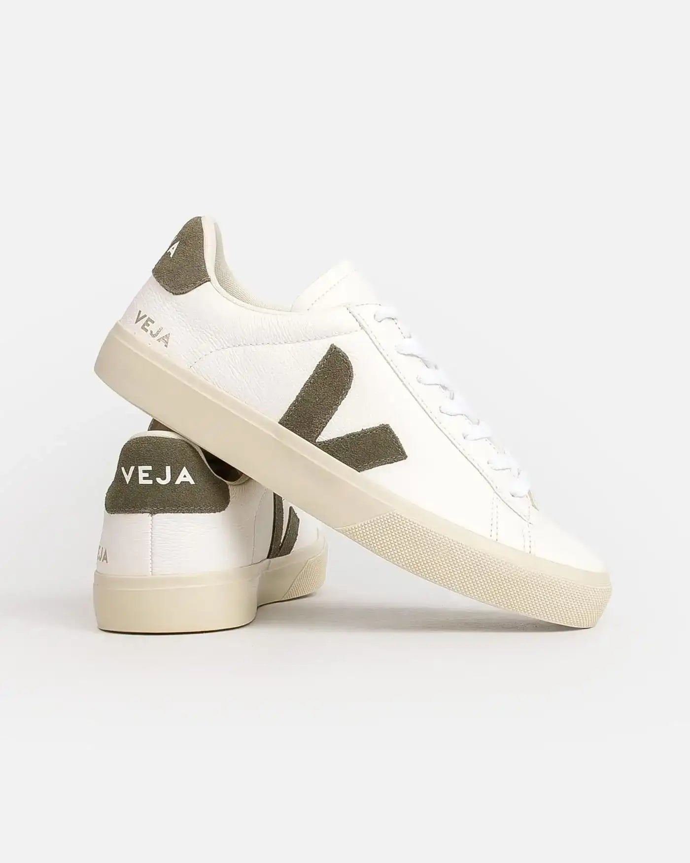 Zapatillas Veja Campo Leather Extra White Kakhi CP0502347B EXTRA-WHITE-KAKHI VEJA