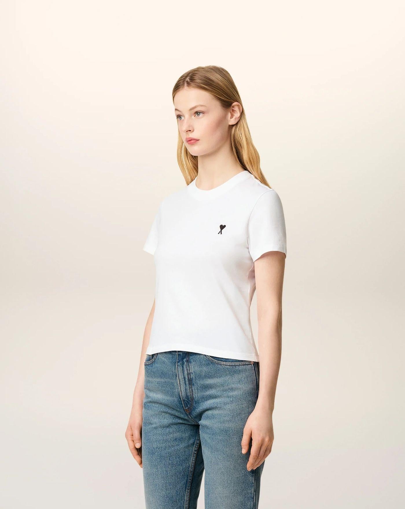 Camiseta Ami Paris Ami de Coeur FTS347724 100 AMI PARIS