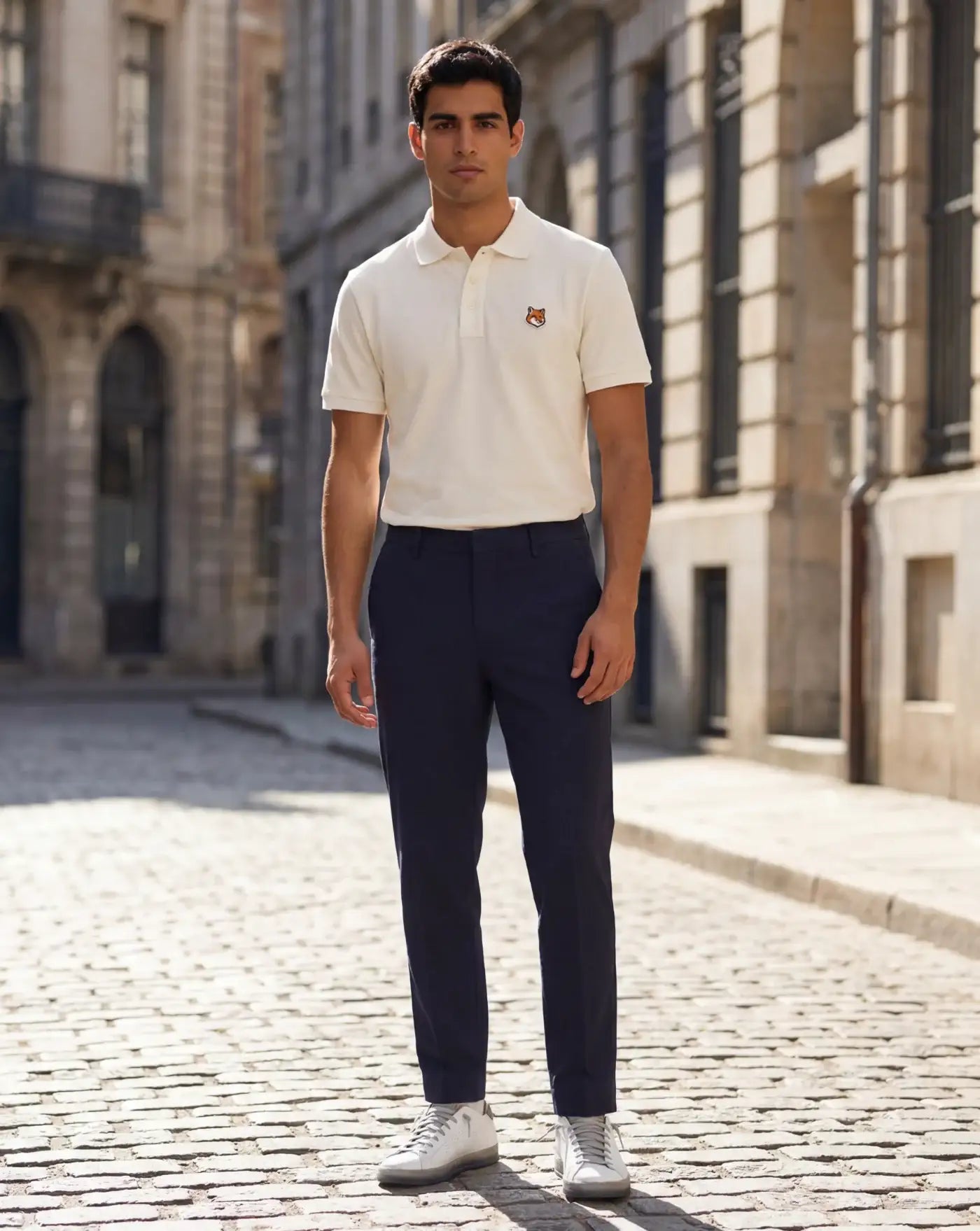 Polo Maison Kitsune Fox Head PM00209KP0002 0063 MAISON KITSUNE
