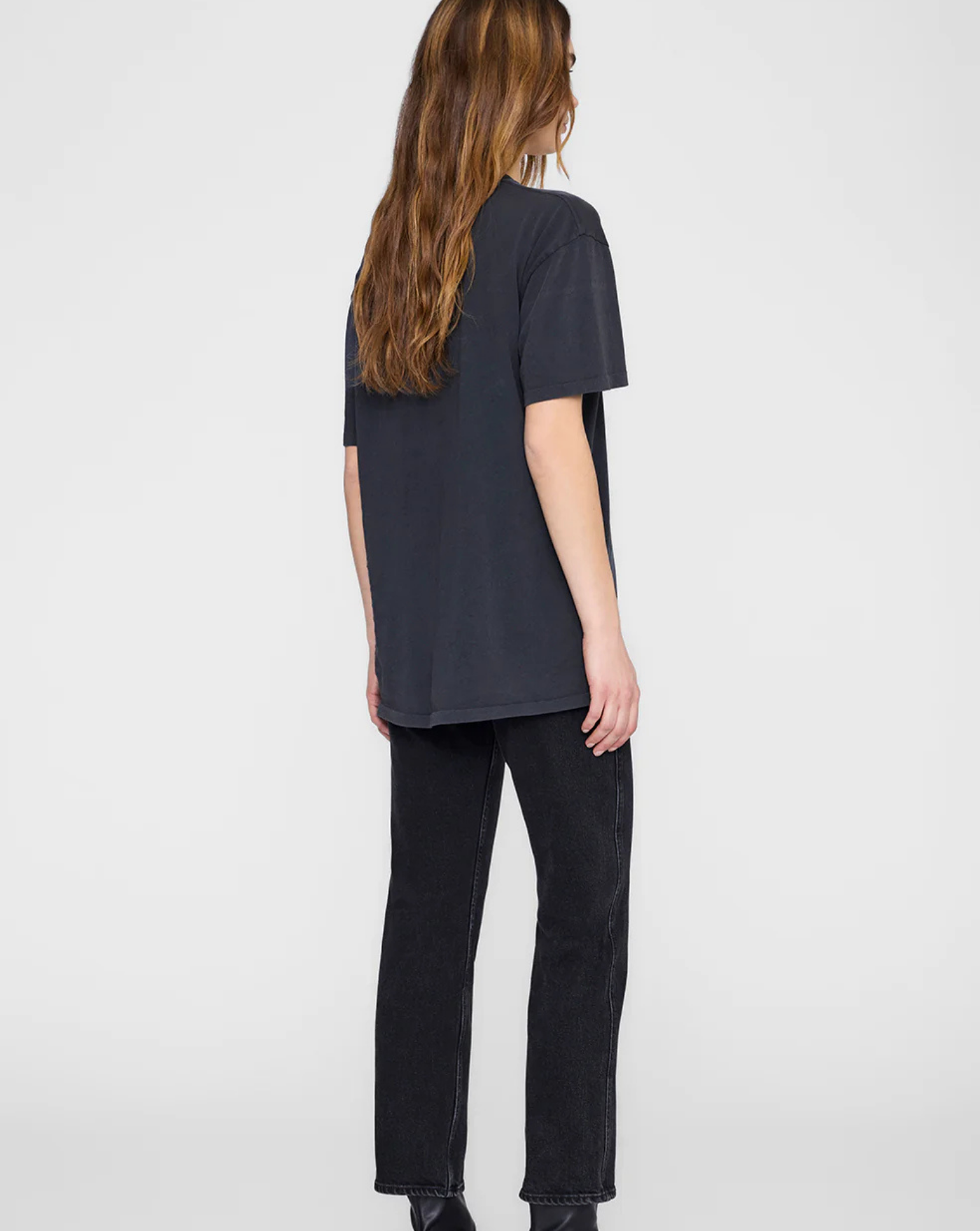 Camiseta Anine Bing Kent Tee A0812386 WBL1WASHED BLACK ANINE BING