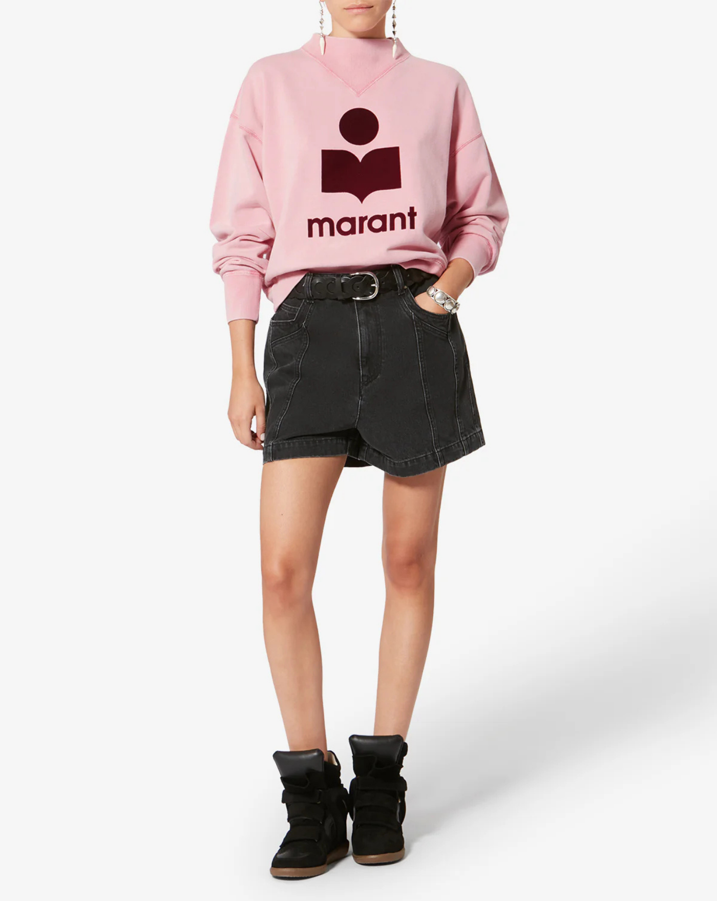 Sudadera Isbael Marant Moby SW0003FAD1M04E BGBY ISABEL MARANT