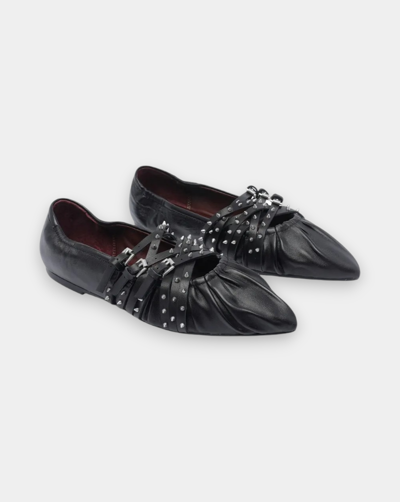 Zapatos Ash Brendah Nappa Foulard BRENDAH03 BLACK ASH