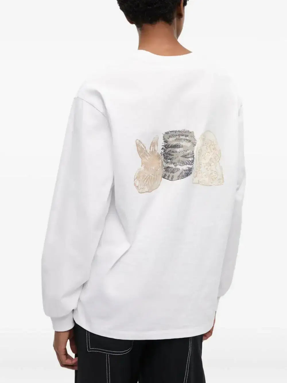 Camiseta Ganni Animals T4275 151 GANNI
