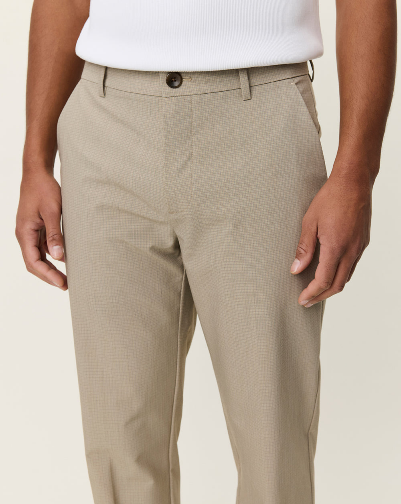 Pantalon Les Deux Como Reg Mini Check Pants 1001322 810 LES DEUX